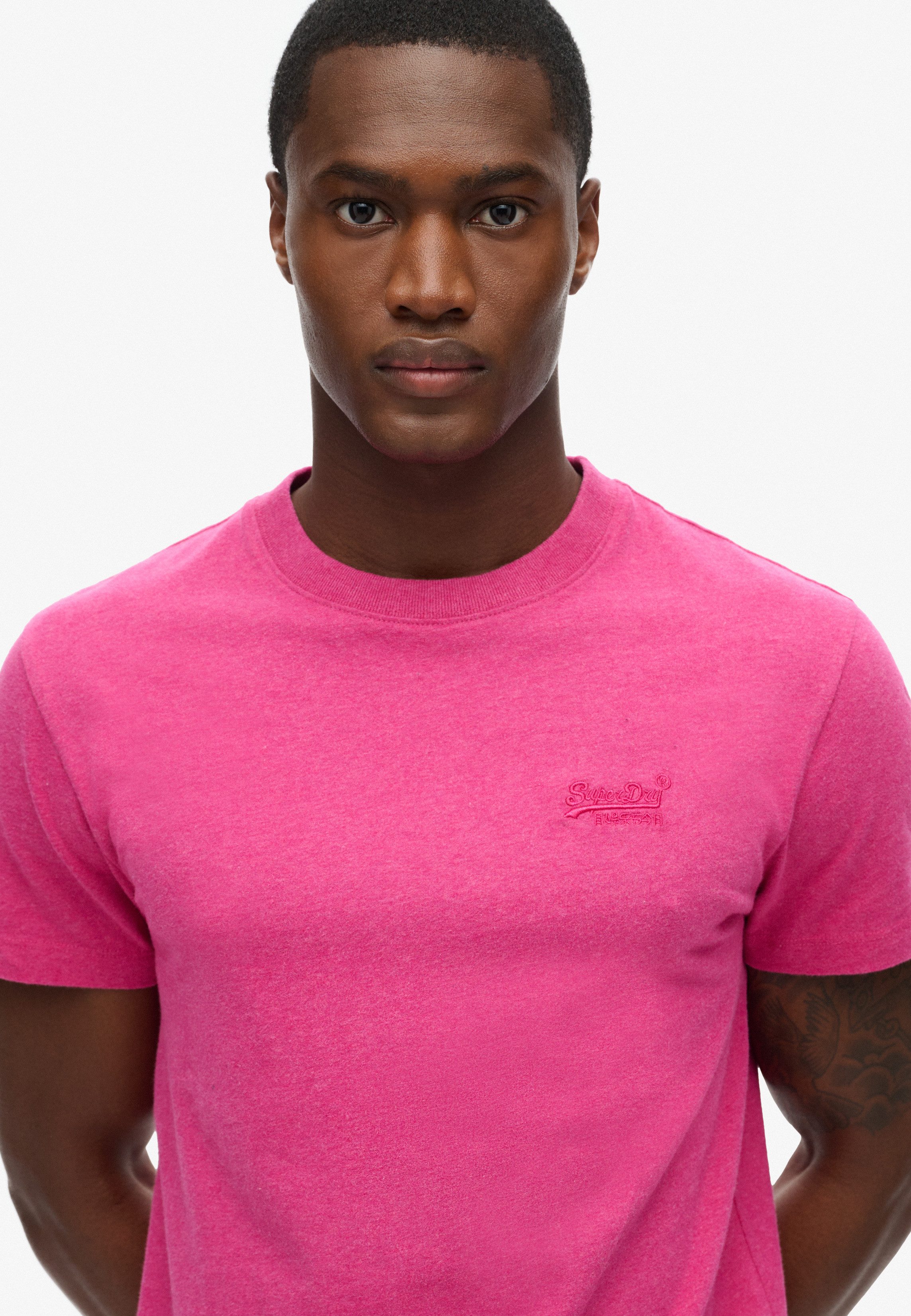 Superdry Shirt met ronde hals ESSENTIAL LOGO EMB TEE