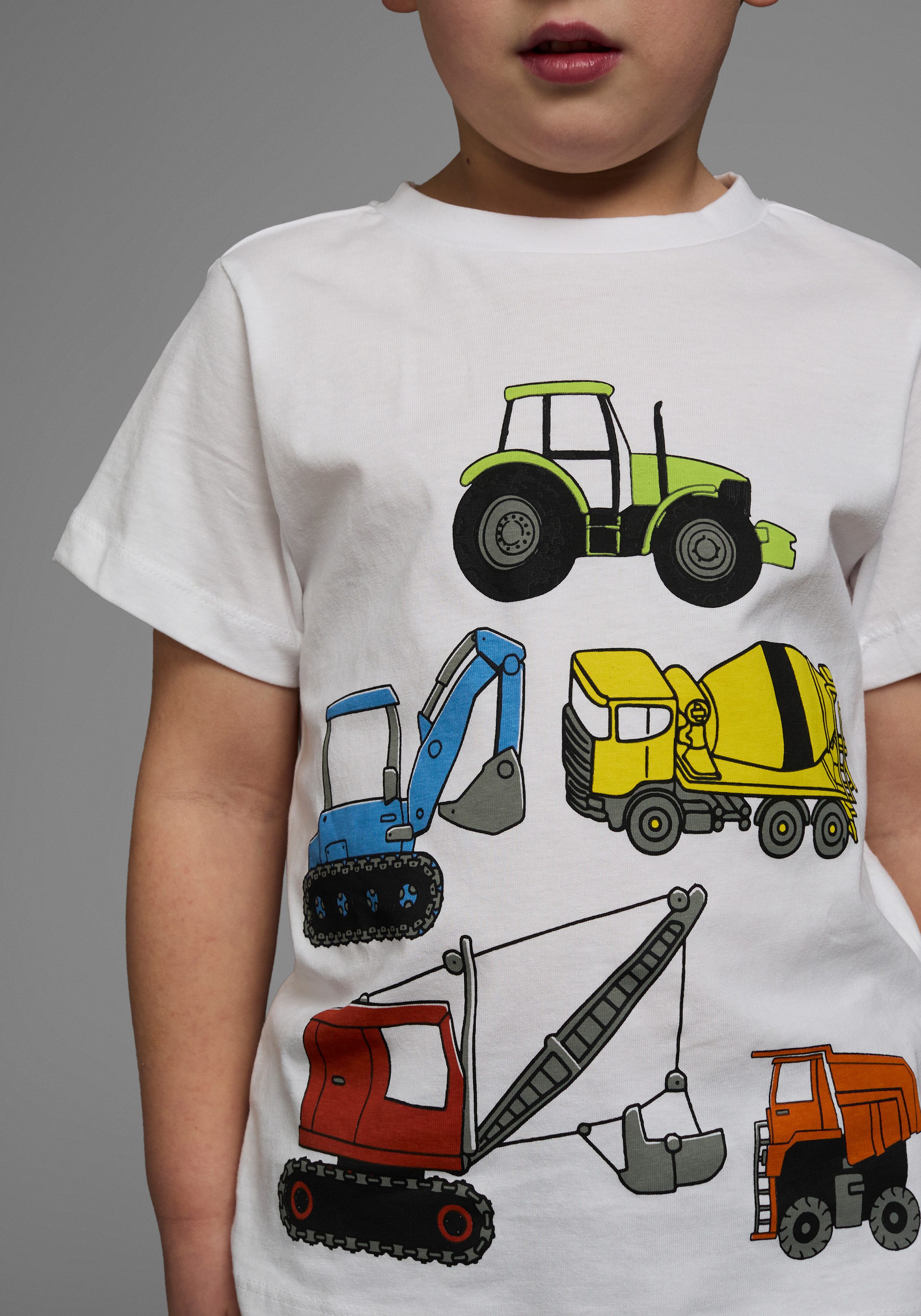 KIDSWORLD T-shirt Met alle BAGGER & CO. Print Korte mouwen, bedrukt, ronde hals, van katoen