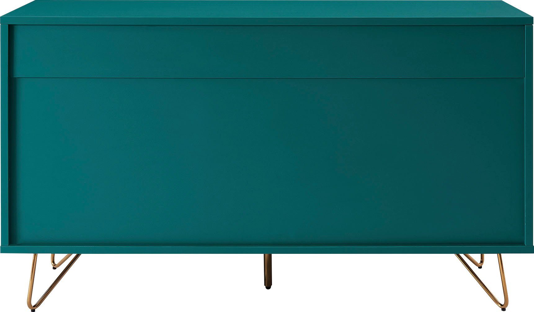 SalesFever Kast Bolton Design Dressoir met opbergruimte Haarspeldpoten van metaal met messinglegering