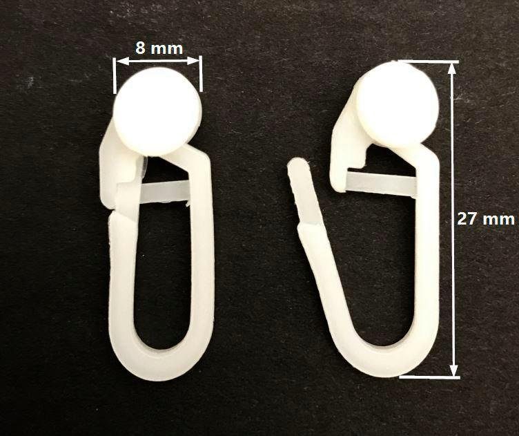 my home Runners Ø 8 mm, voor gordijnstrippen (100 stuks)