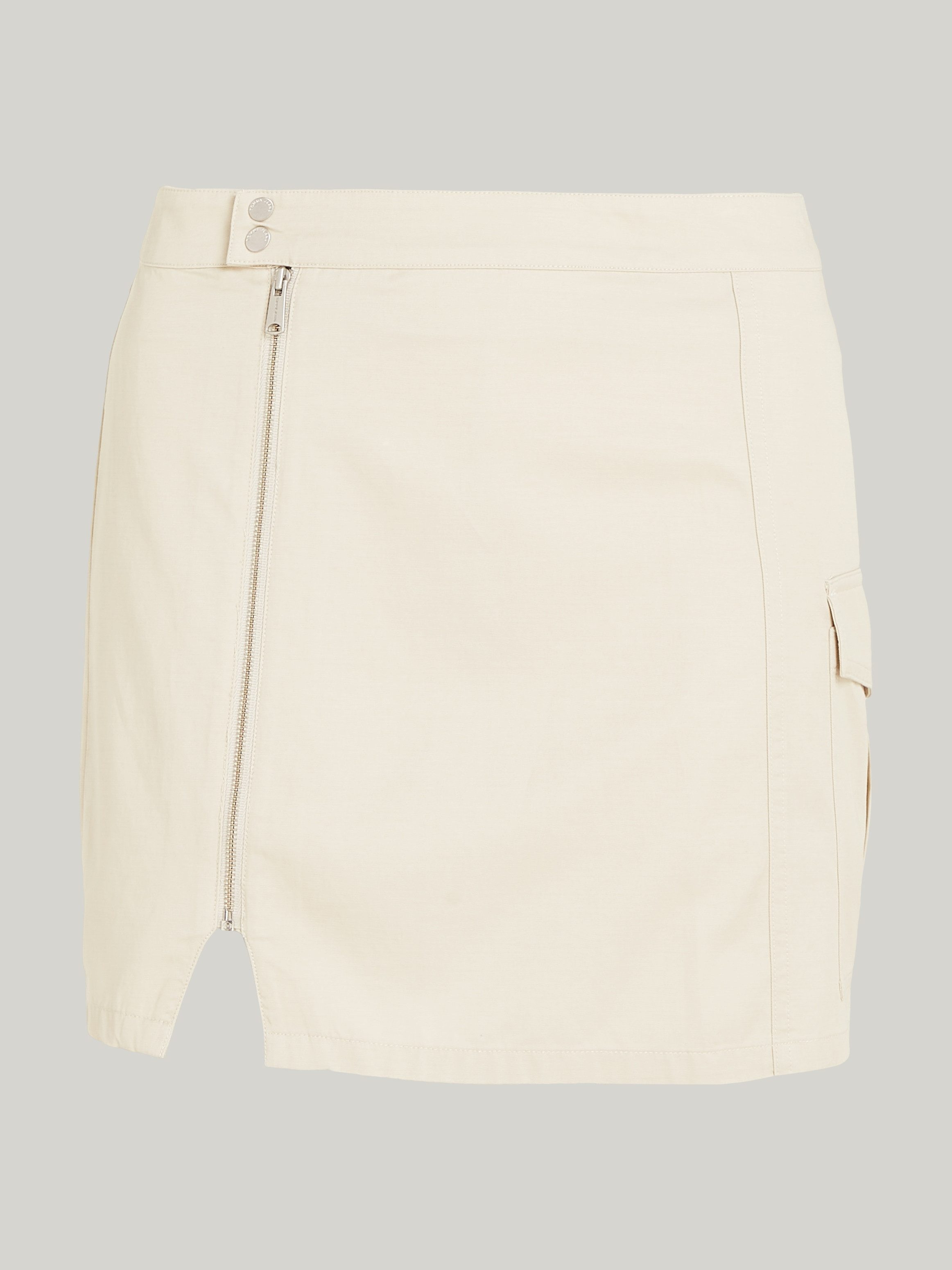 TOMMY JEANS Minirok TJW STRUCTURED CARGO MINI SKIRT Webrok in gestructureerde kwaliteit, cargo vorm