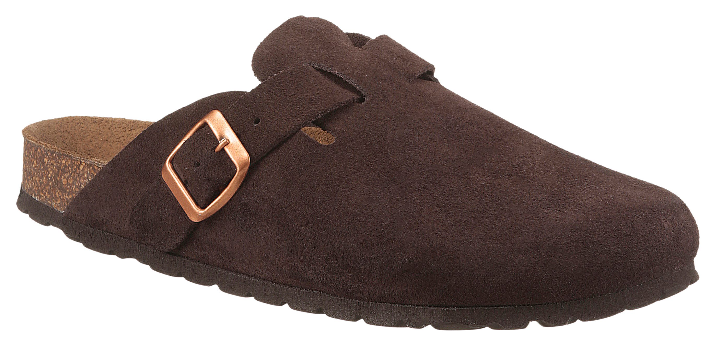 Aniston SHOES Clogs pantoffel, zomerschoen, met ergonomisch voetbed - nieuwe collectie dames clogs maat 38 EU bruin