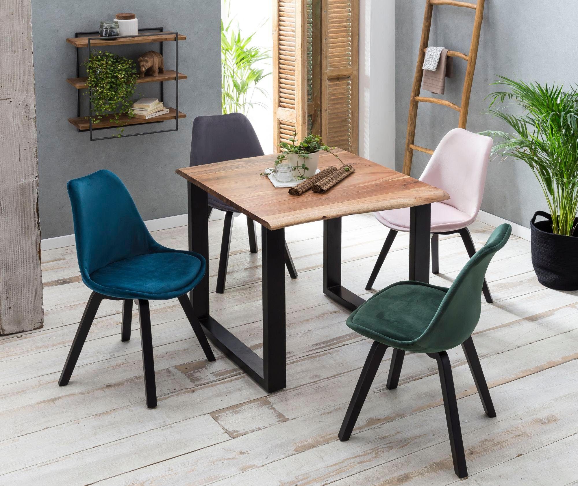 SIT Wandplank Romanteaka van gebruikt teakhout en metaal, shabby chic, vintage