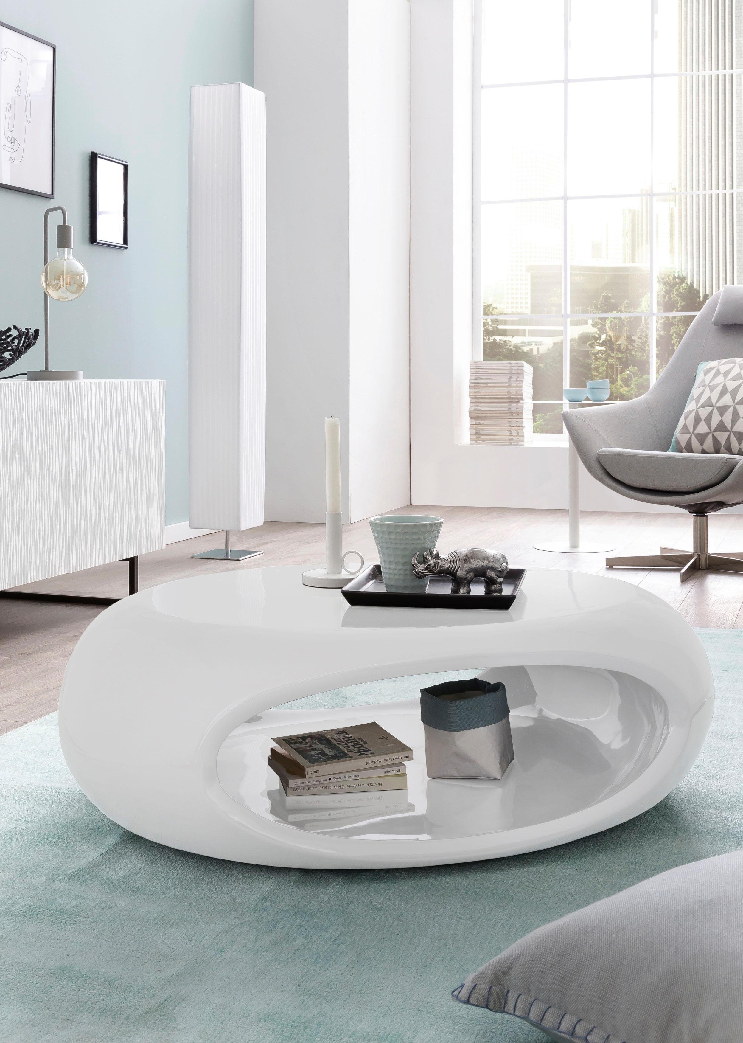 SalesFever Salontafel geheel van hoogwaardig fiberglas