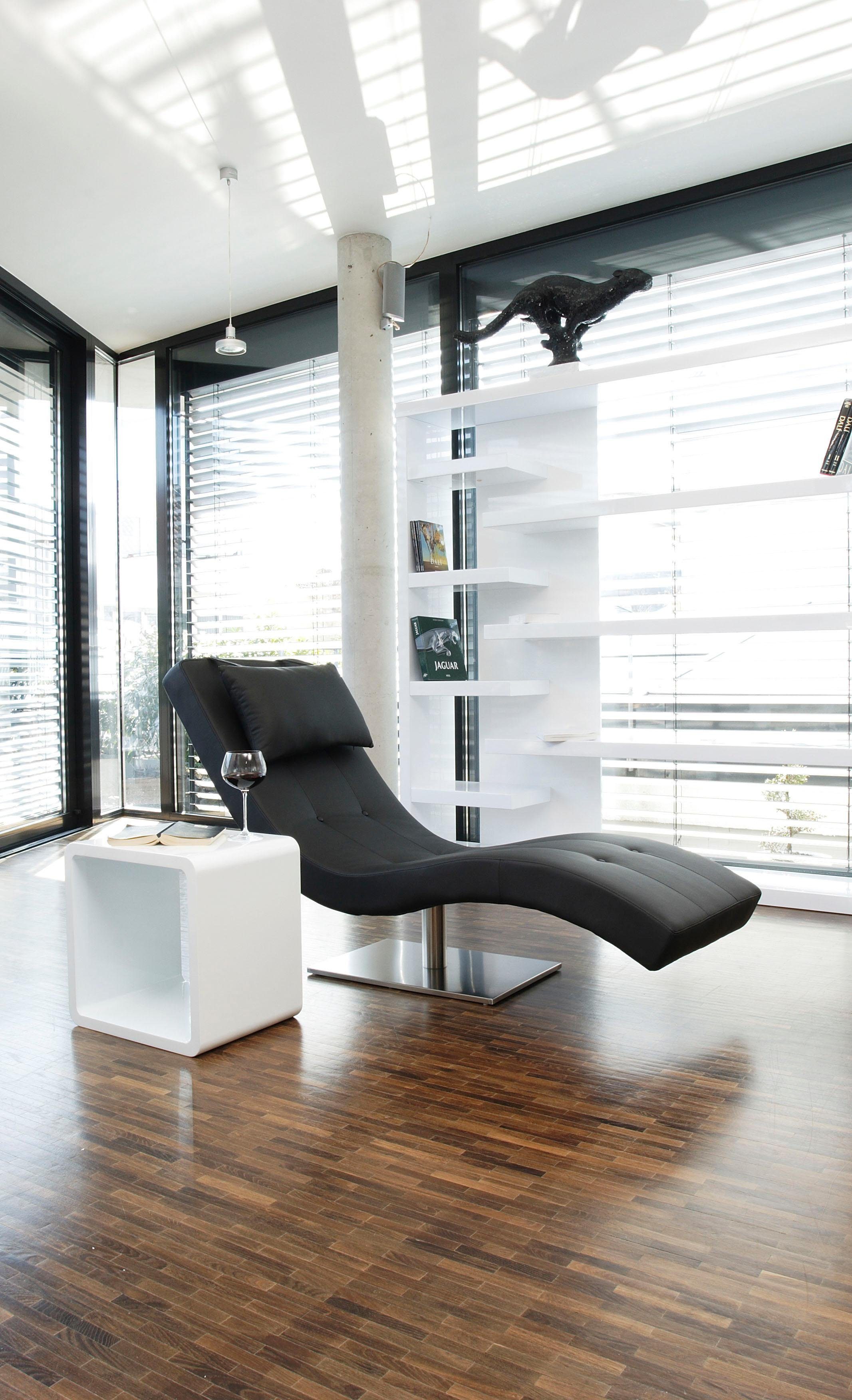 SalesFever Relaxfauteuil Komfortabler Relaxsessel met nekkussen, stretcher met moderne metalen voet