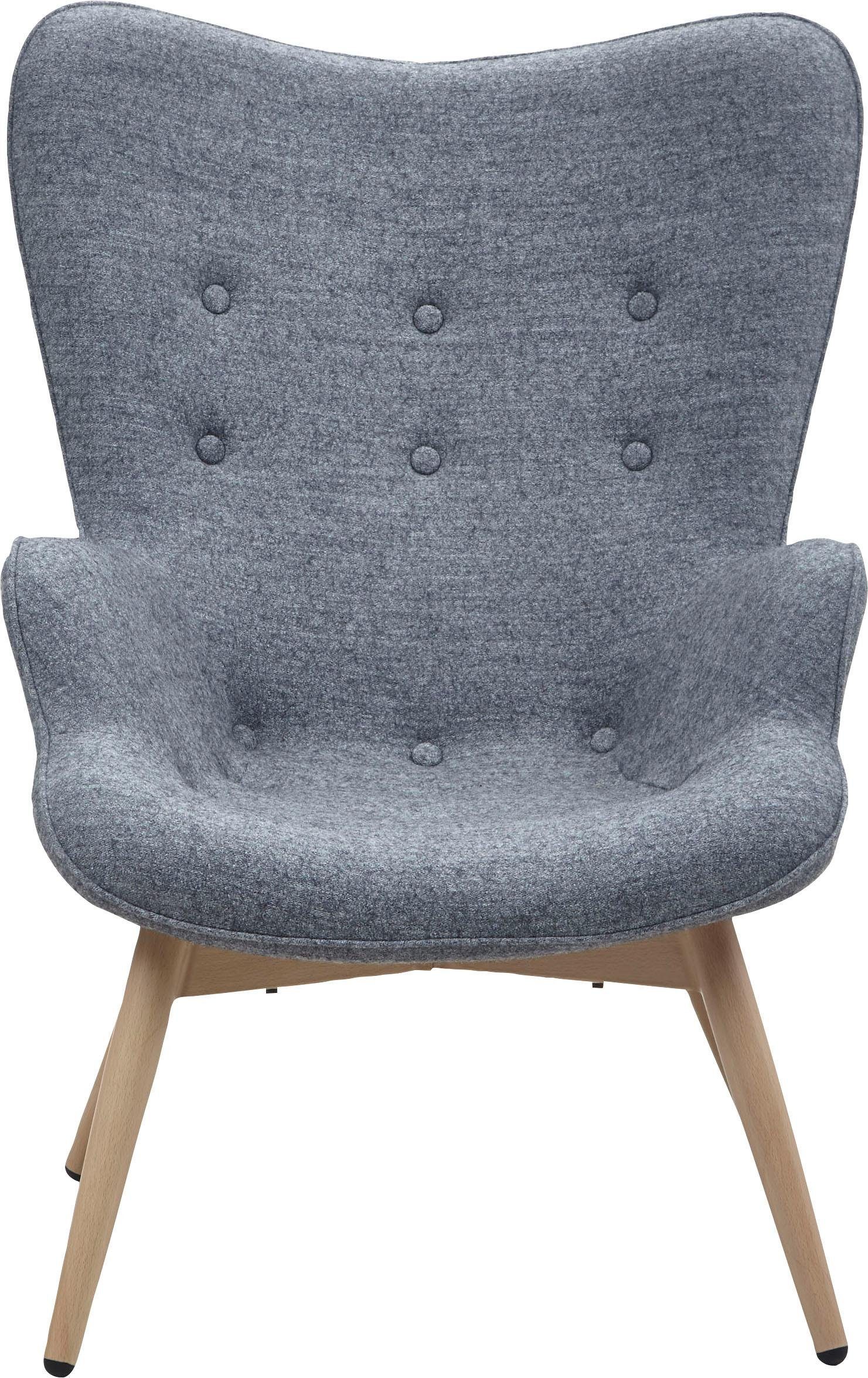 SalesFever Relaxfauteuil met decoratieve capitonnage