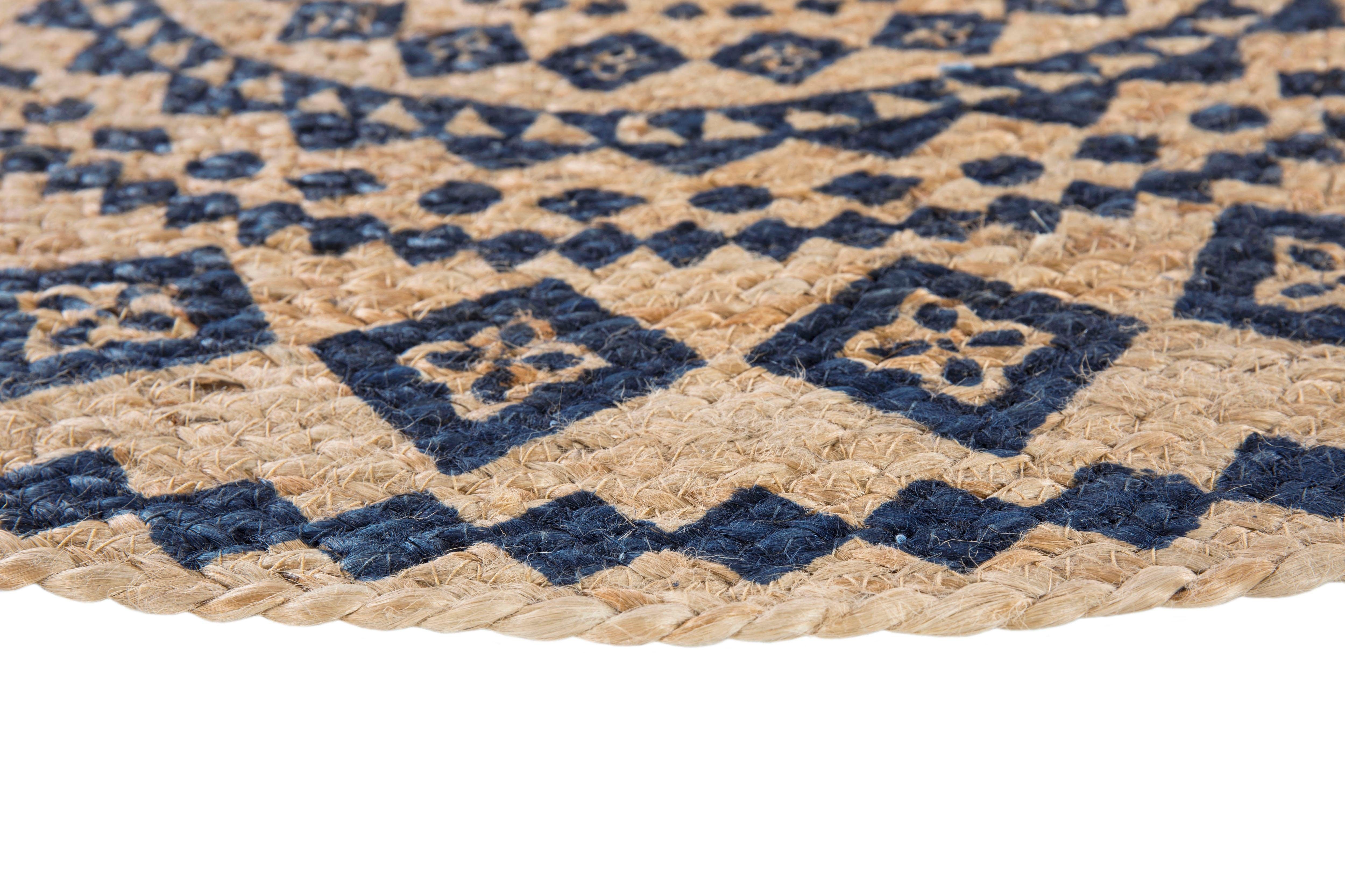 LUXOR living Vloerkleed Mamda Jute tapijt, vlakweefsel, pure natuurlijke vezel, geschikt voor binnen- en buiten