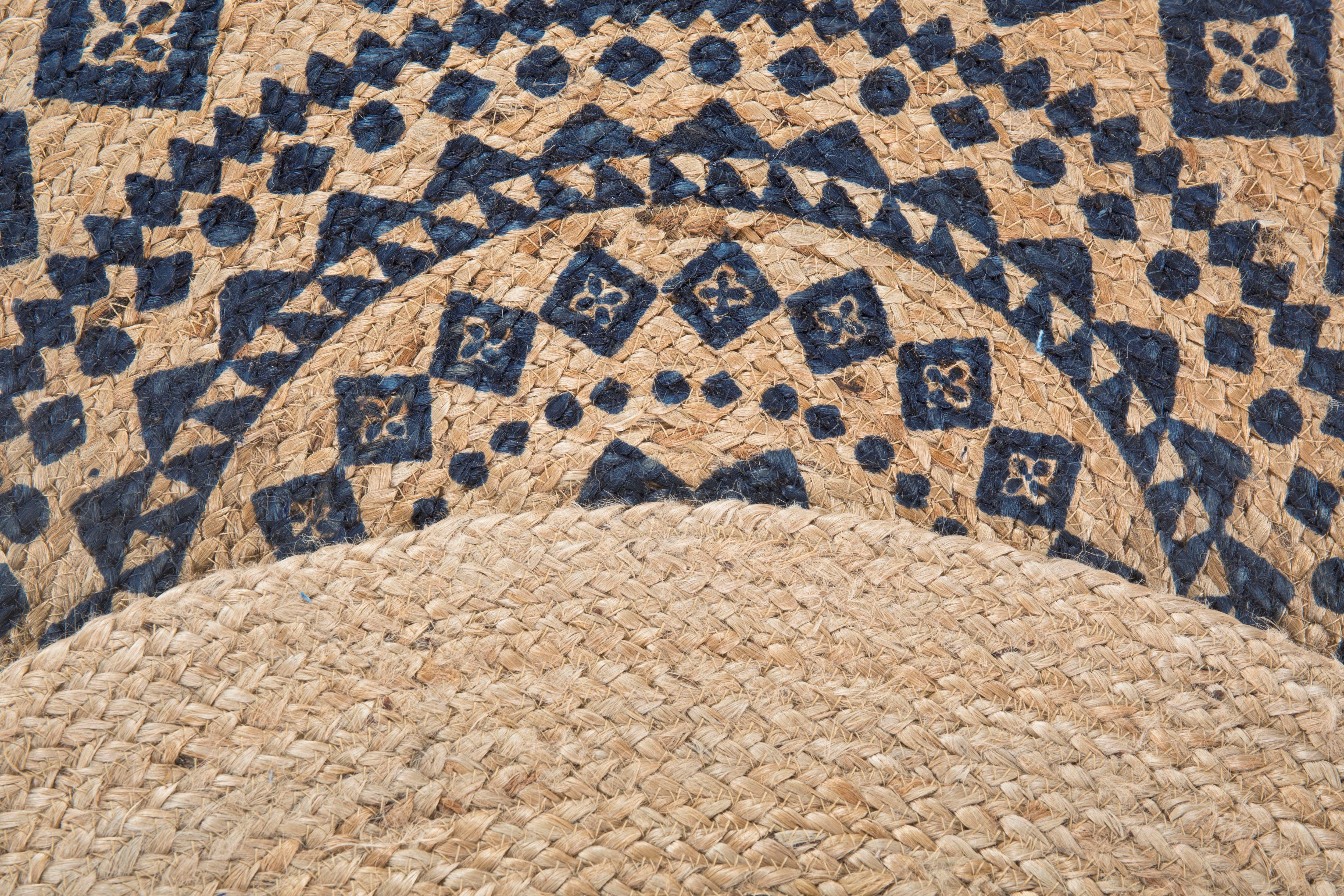 LUXOR living Vloerkleed Mamda Jute tapijt, vlakweefsel, pure natuurlijke vezel, geschikt voor binnen- en buiten