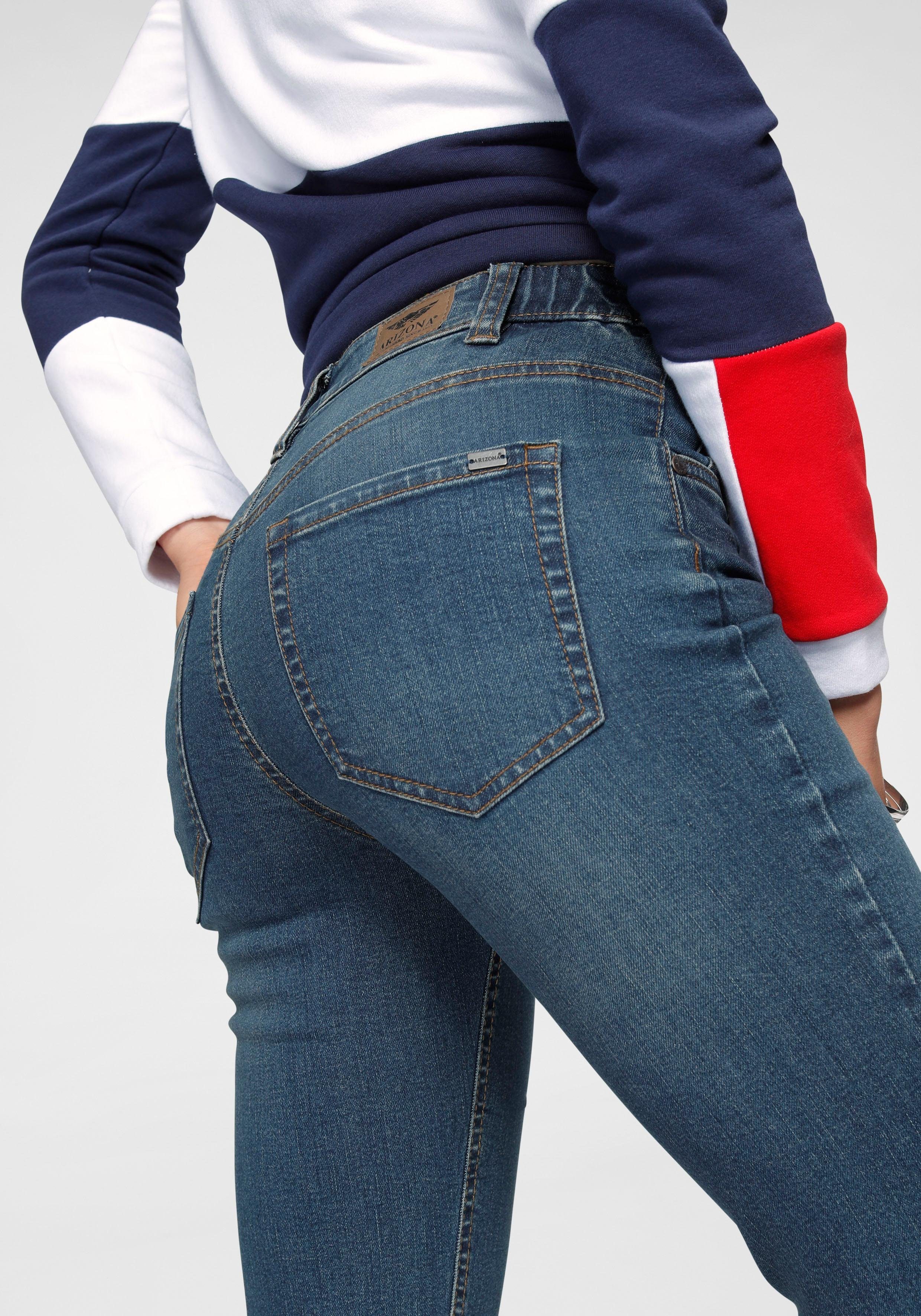 Arizona Capri jeans Tailleband met zij-elastiek inzet