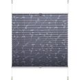 liedeco plissé klemmfix-plisségordijn rank grijs klemmfix-plisségordijn met een bloemenprint (1 stuk) grijs