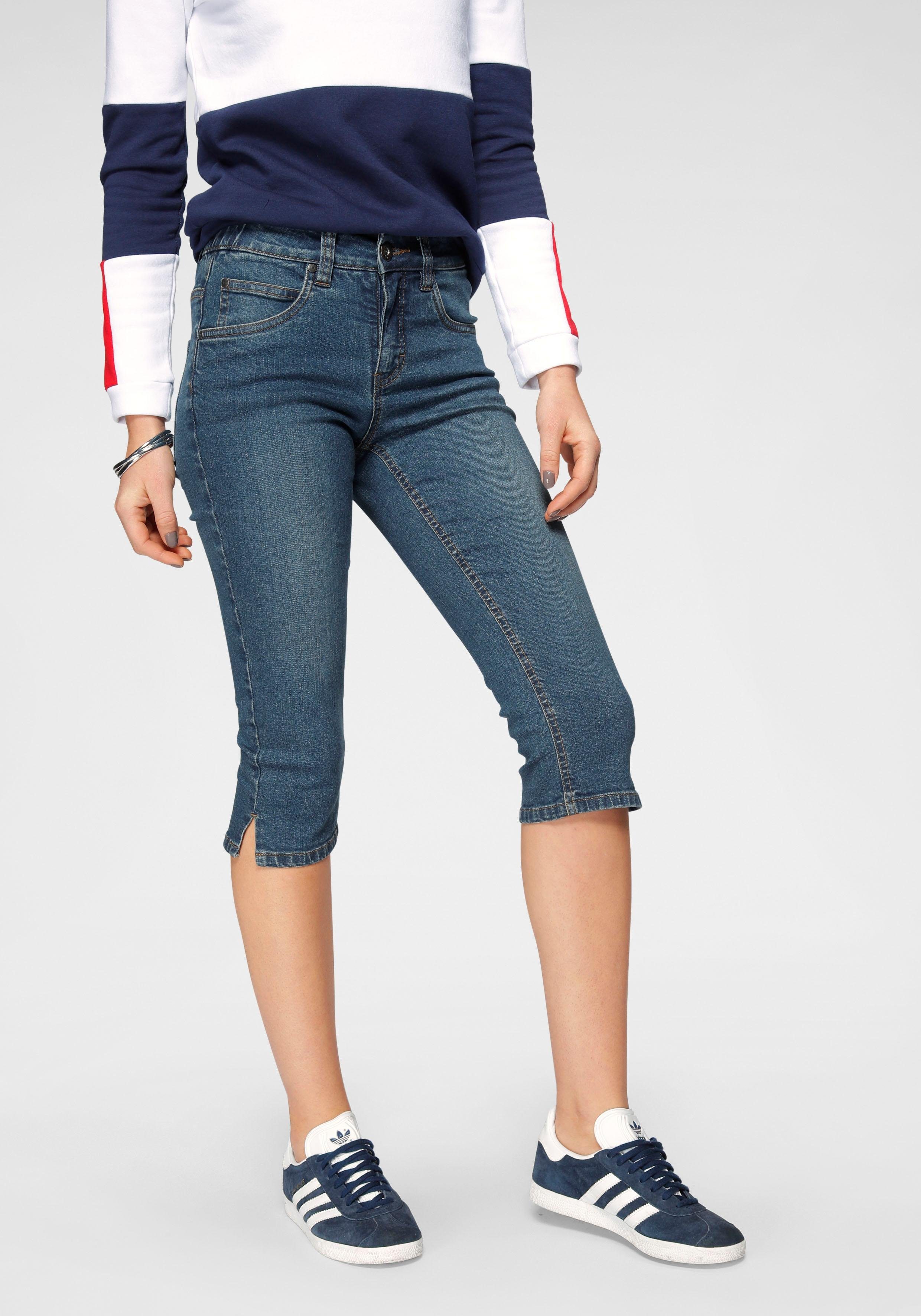 Arizona Capri jeans Tailleband met zij-elastiek inzet