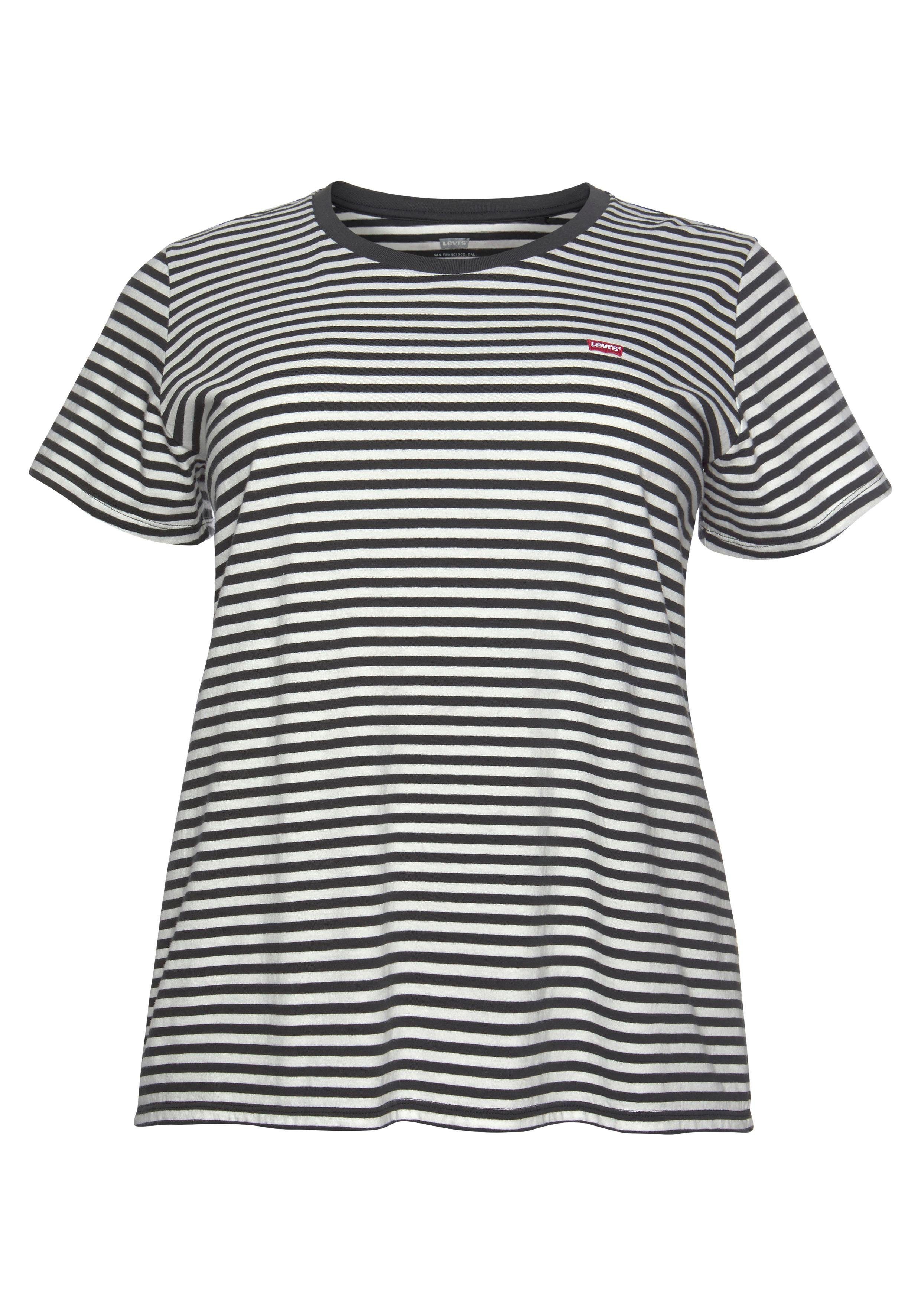 Levi's® Plus T-shirt PL THE PERFECT in streepdesign