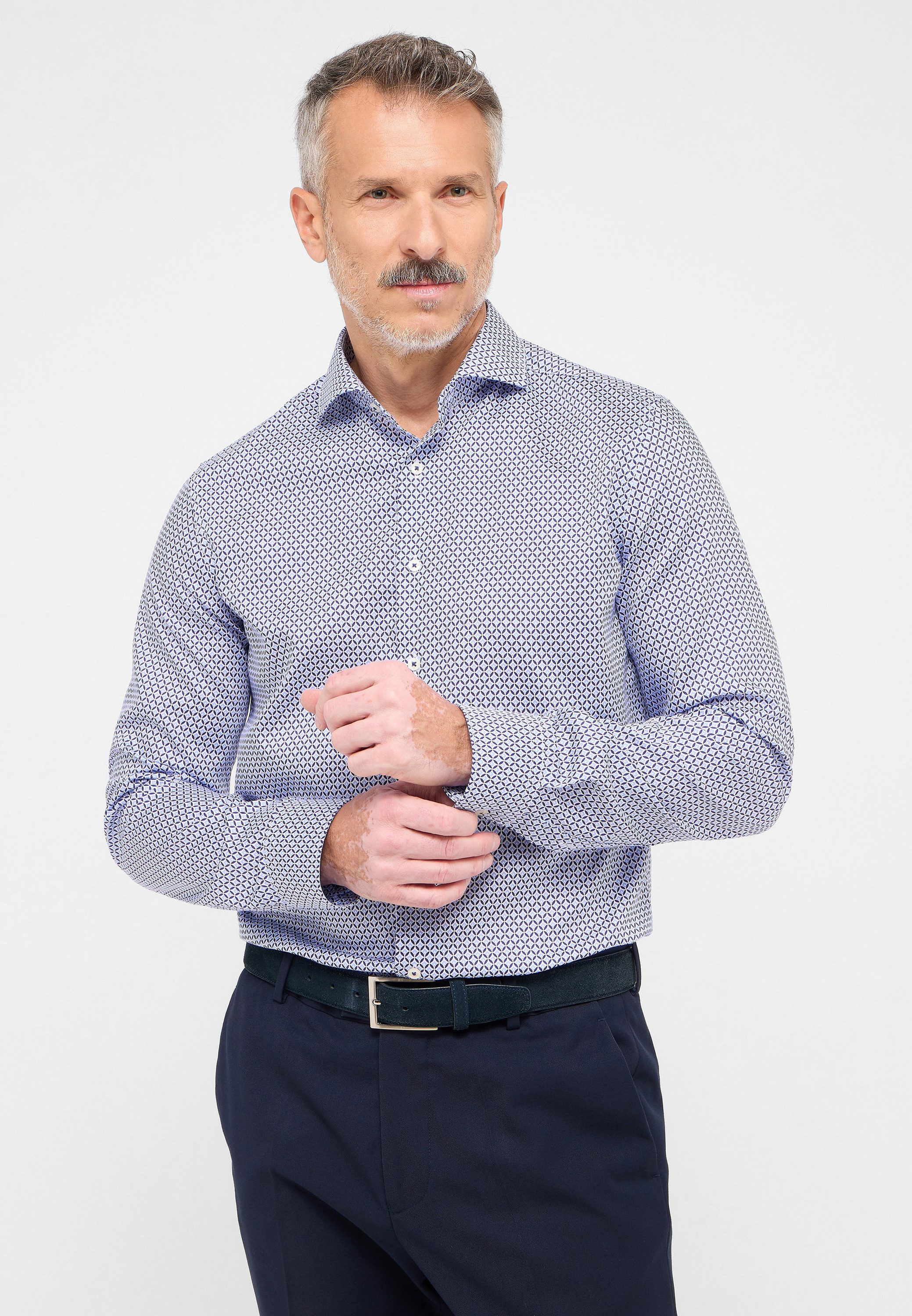 Eterna Overhemd met lange mouwen Slim fit