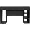 forte gamingtafel tezaur optioneel met rgb-verlichting zwart