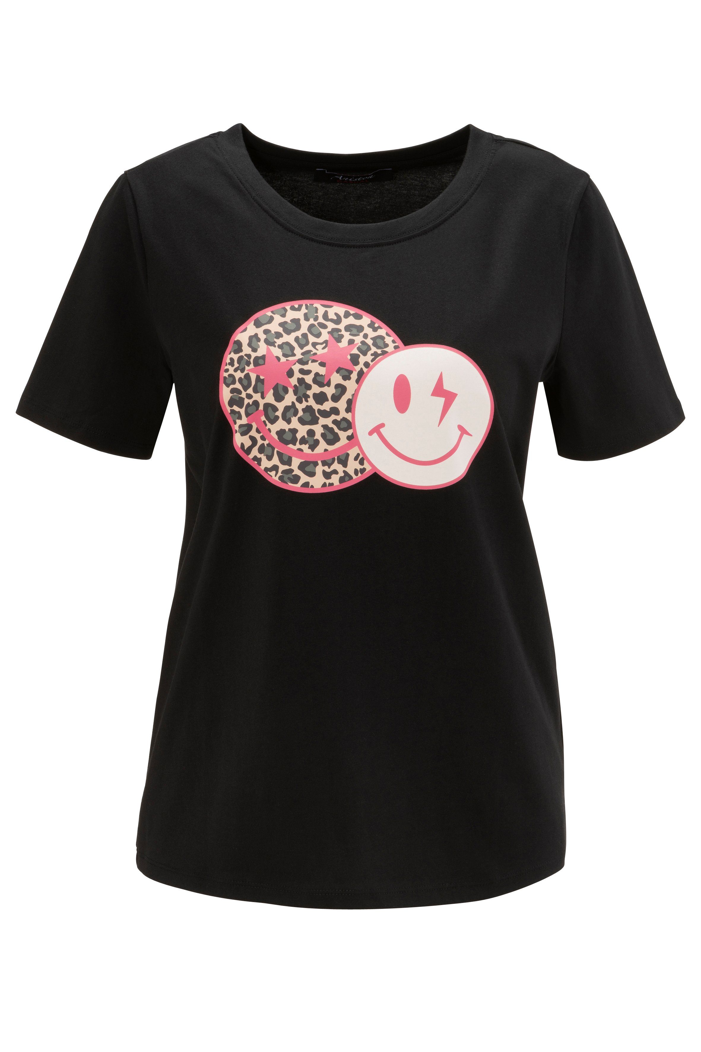 Aniston CASUAL T-shirt met coole smileys print