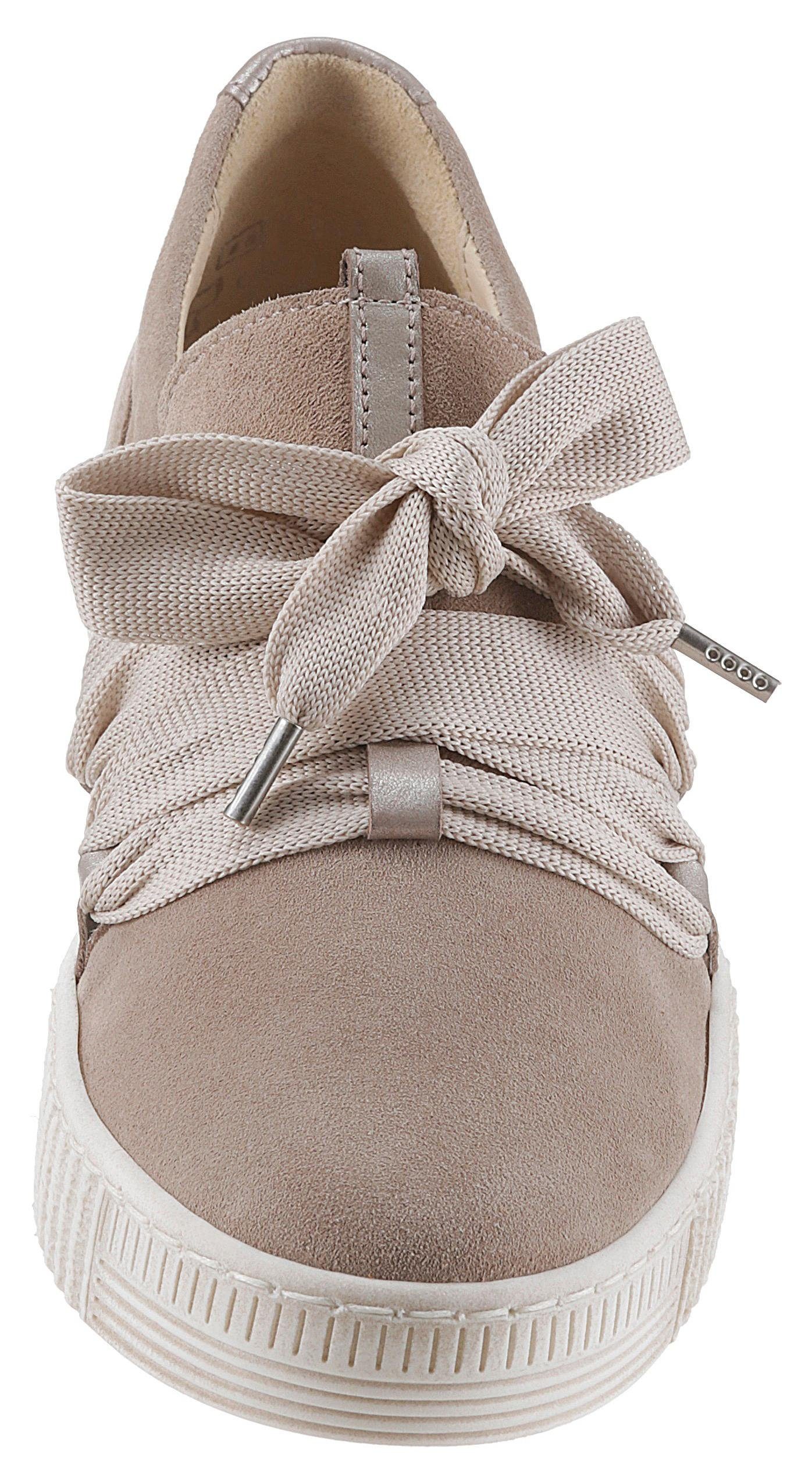 Gabor Plateausneakers Veterschoen, lage schoen, slipper met opgestikte versiersluiting