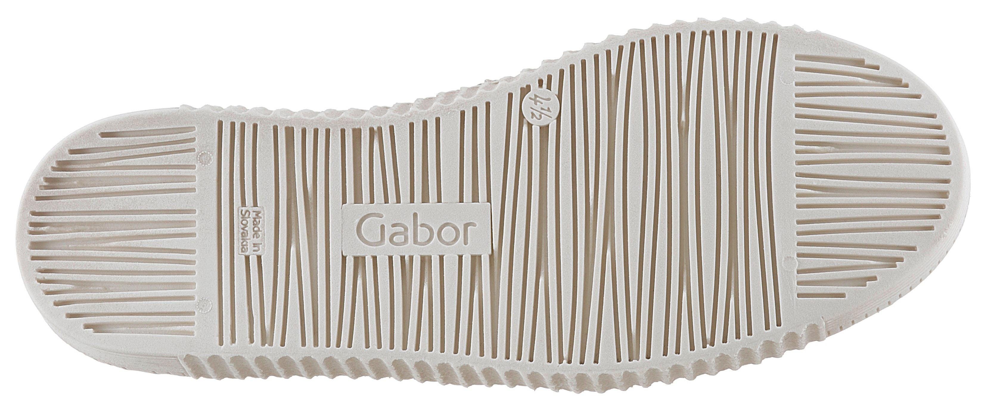 Gabor Plateausneakers Veterschoen, lage schoen, slipper met opgestikte versiersluiting