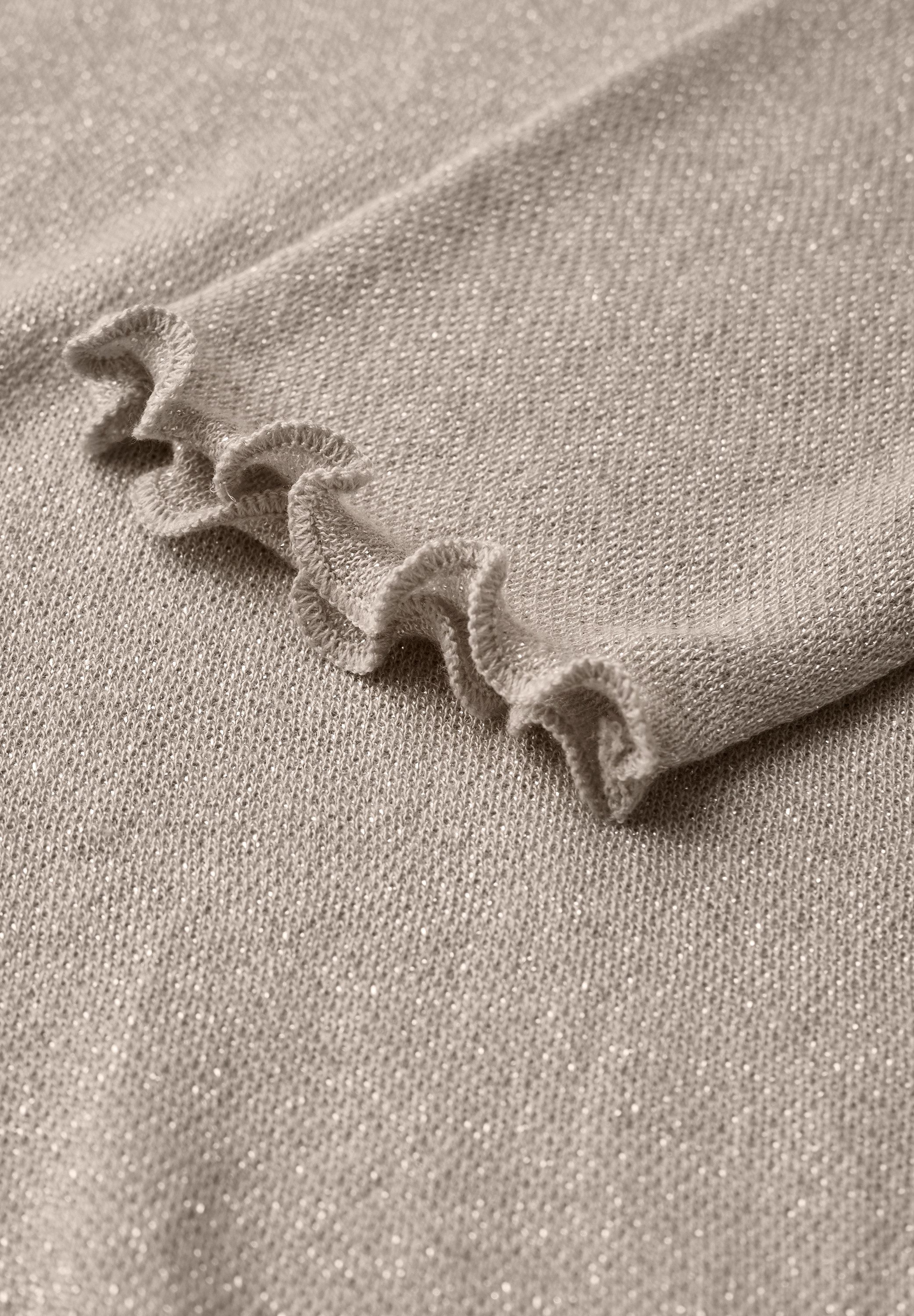 STREET ONE Shirt met lange mouwen met gemetalliseerde vezels