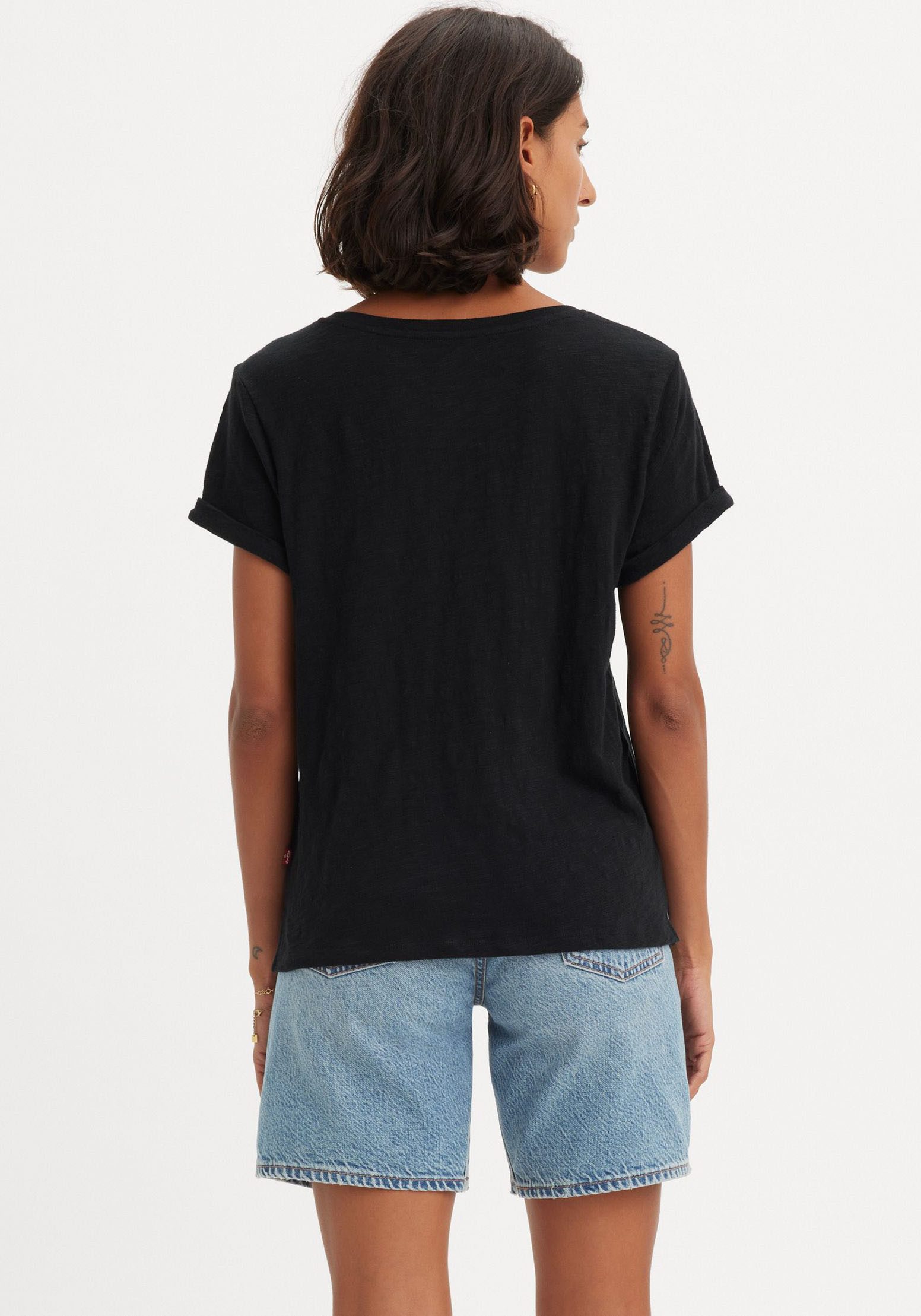 Levi's® Shirt met ronde hals MARGOT TEE van gestructureerde slub garen kwaliteit