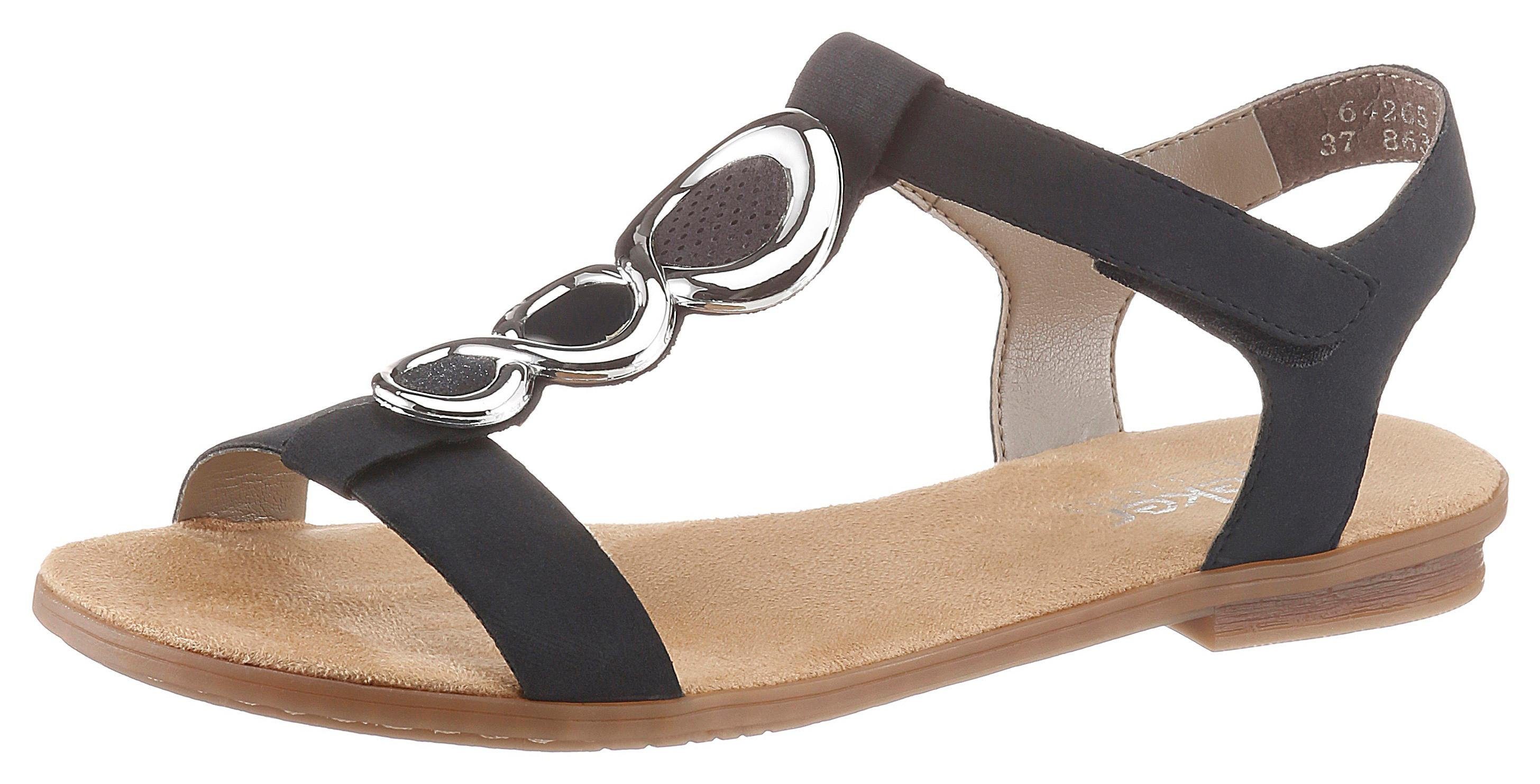 Rieker Sandalen zomerschoen, sandaal, blokhak, met klittenband-sluiting