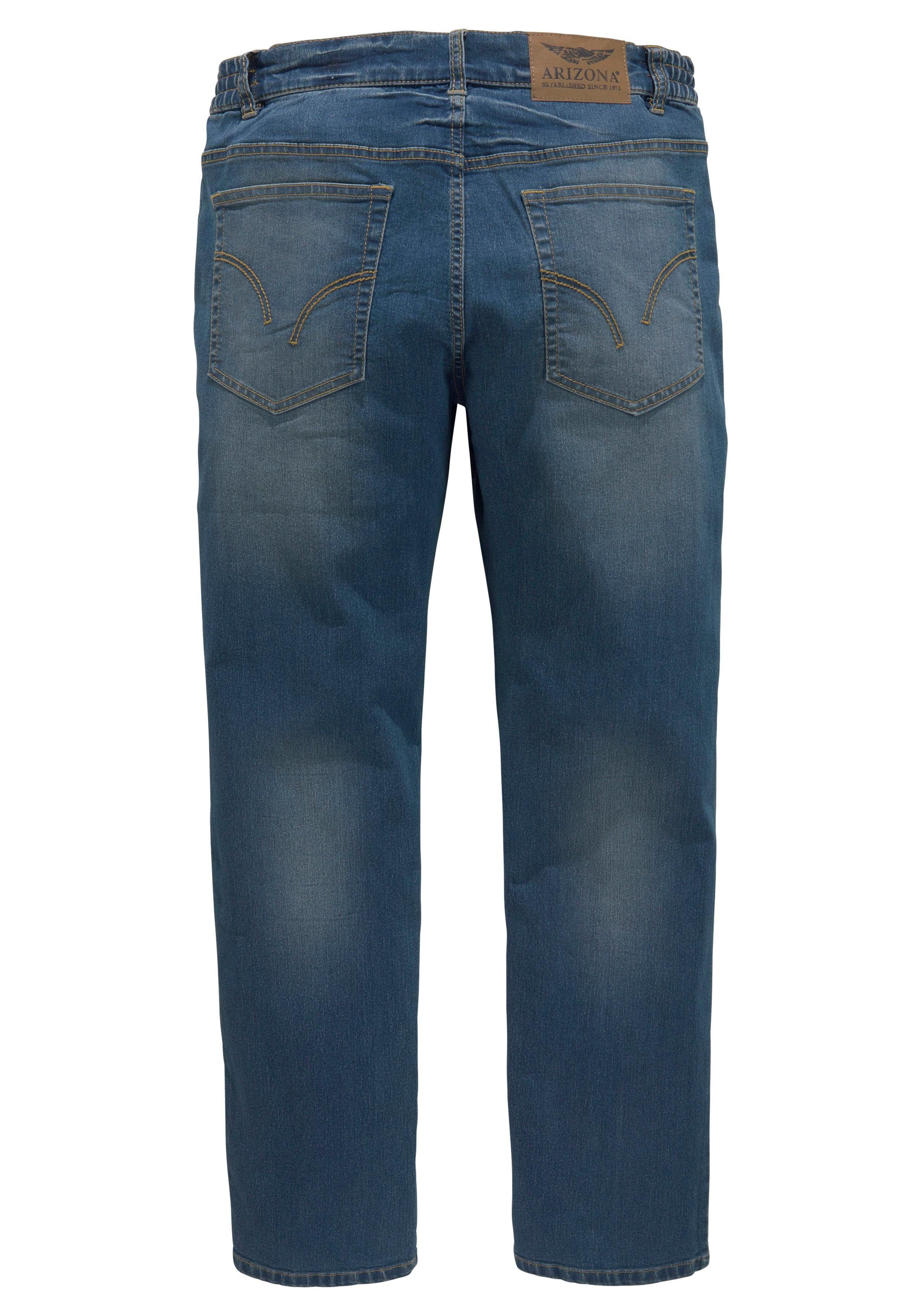 Arizona Jeans met elastische band Paul elastische tailleband, comfort-fit, rechte pijpsnit