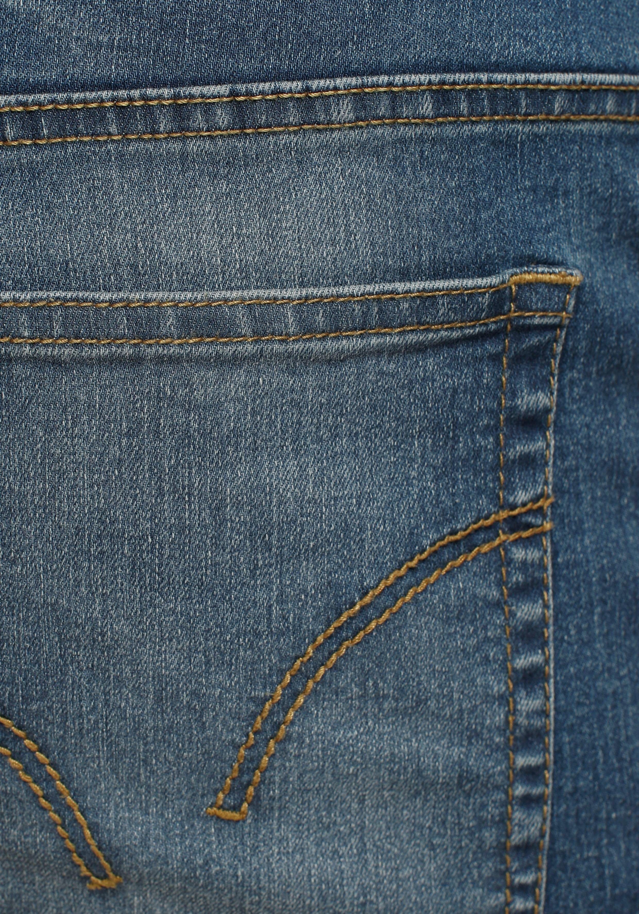 Arizona Jeans met elastische band Paul elastische tailleband, comfort-fit, rechte pijpsnit