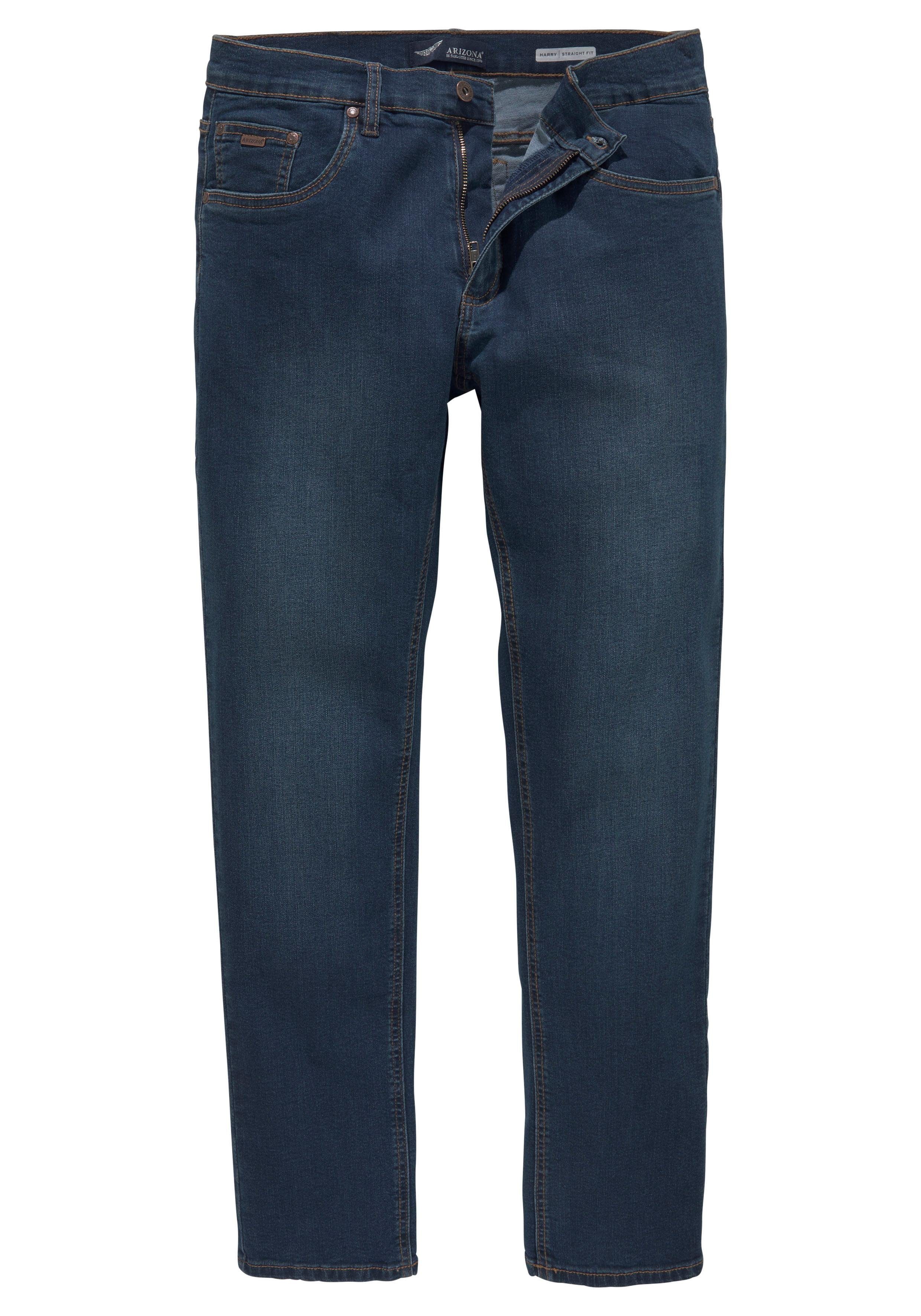 Arizona Straight jeans rechte pasvorm, subtiele used-wassing, lage taille