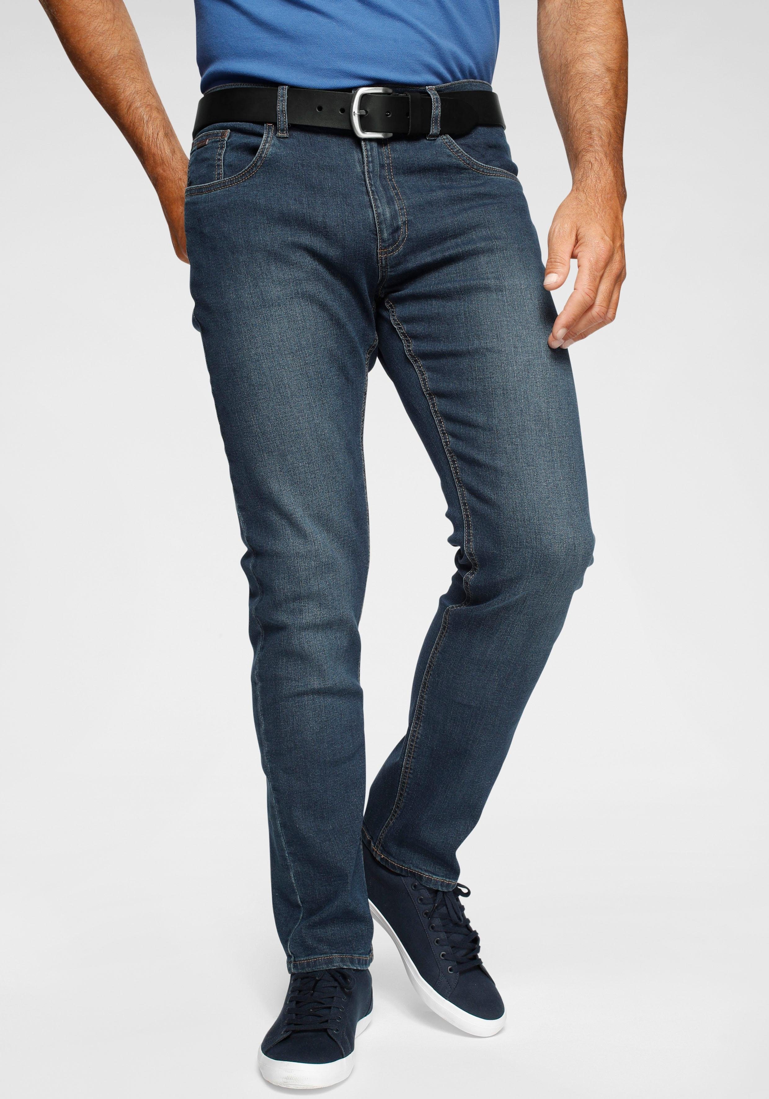 Arizona Straight jeans rechte pasvorm, subtiele used-wassing, lage taille