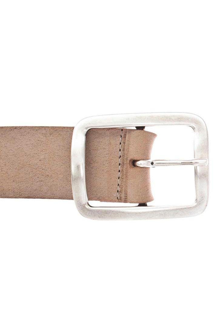Vanzetti Leren riem met karakteristiek gekalkt en geolied oppervlak, vintage-look