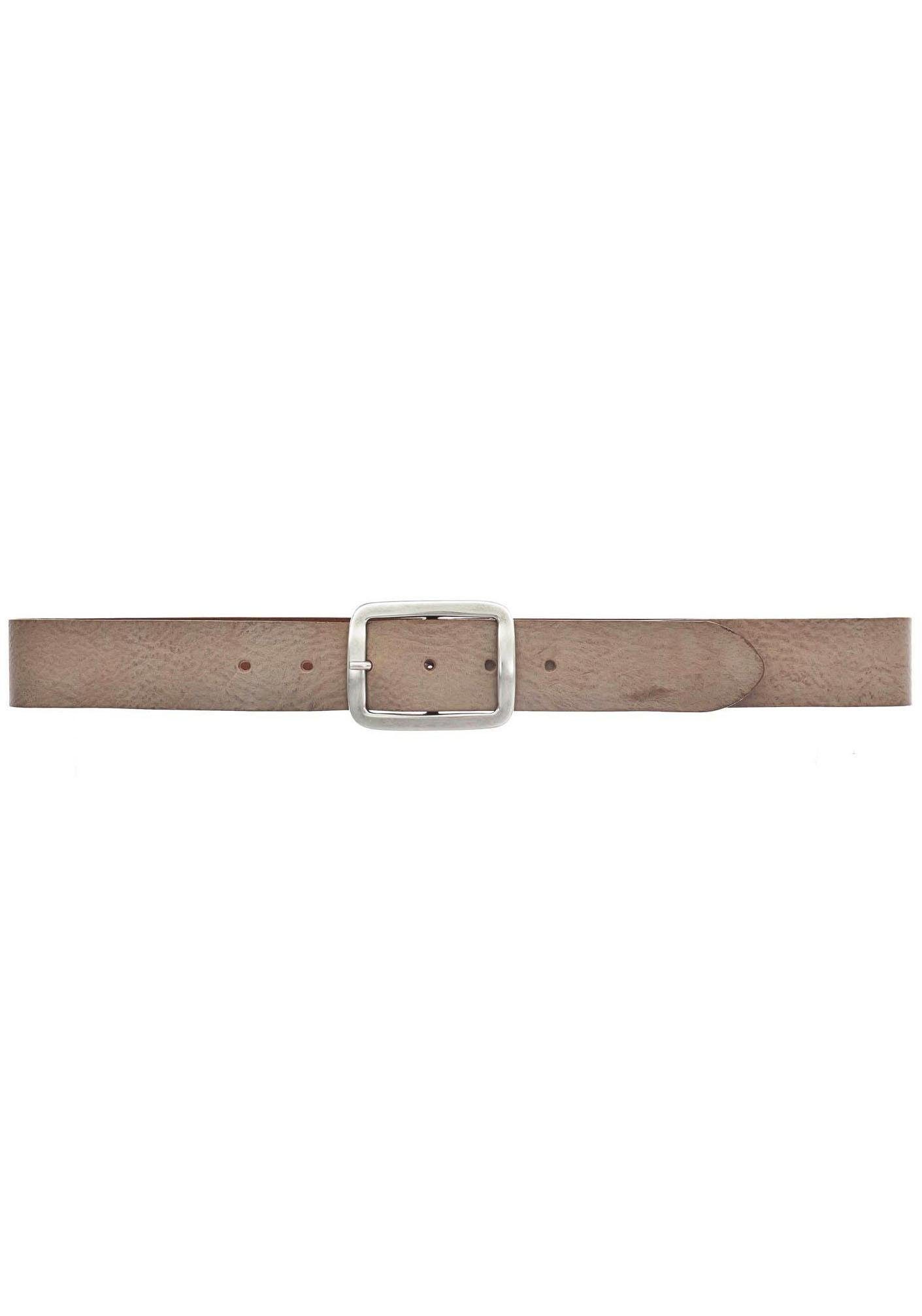 Vanzetti Leren riem met karakteristiek gekalkt en geolied oppervlak, vintage-look