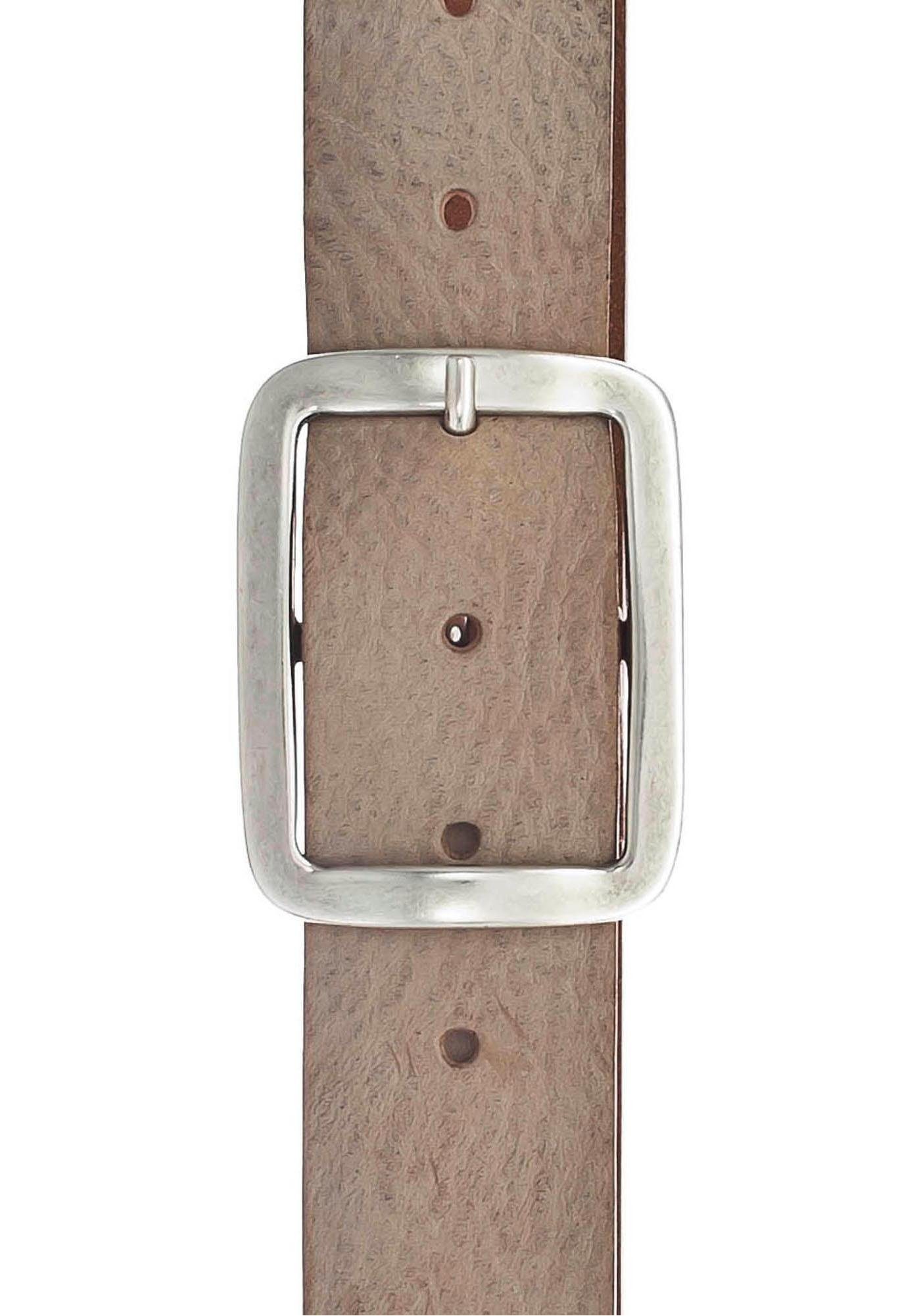 Vanzetti Leren riem met karakteristiek gekalkt en geolied oppervlak, vintage-look