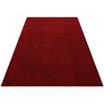 ayyildiz teppiche vloerkleed ata woonkamer, laagpolig vloerkleed, uni, grote keus in kleuren rood