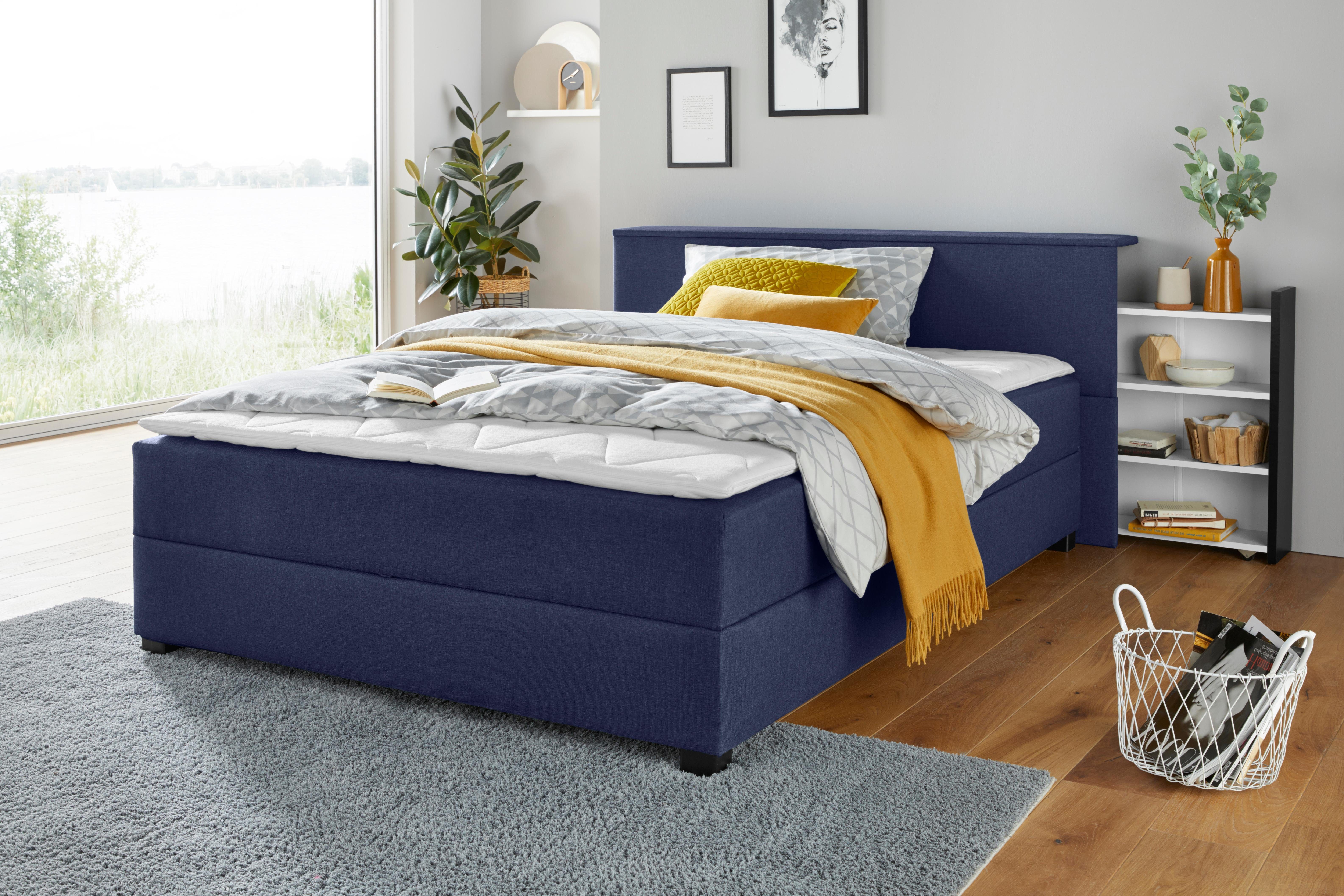 Breckle Boxspring met uittrekbaar rek, topmatras en bedkist