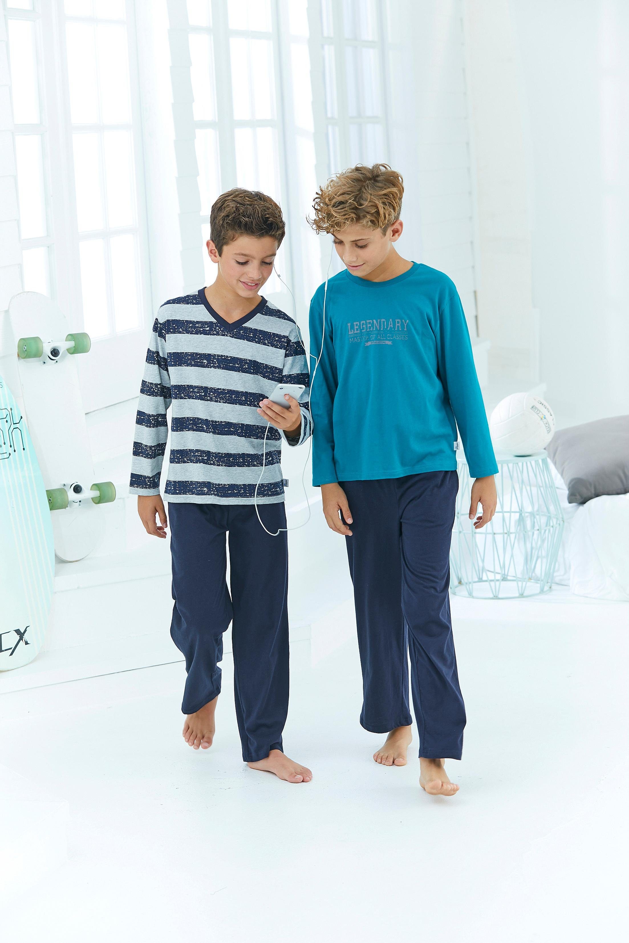 le jogger® Pyjama in lang model (4-delig, Set van 2)