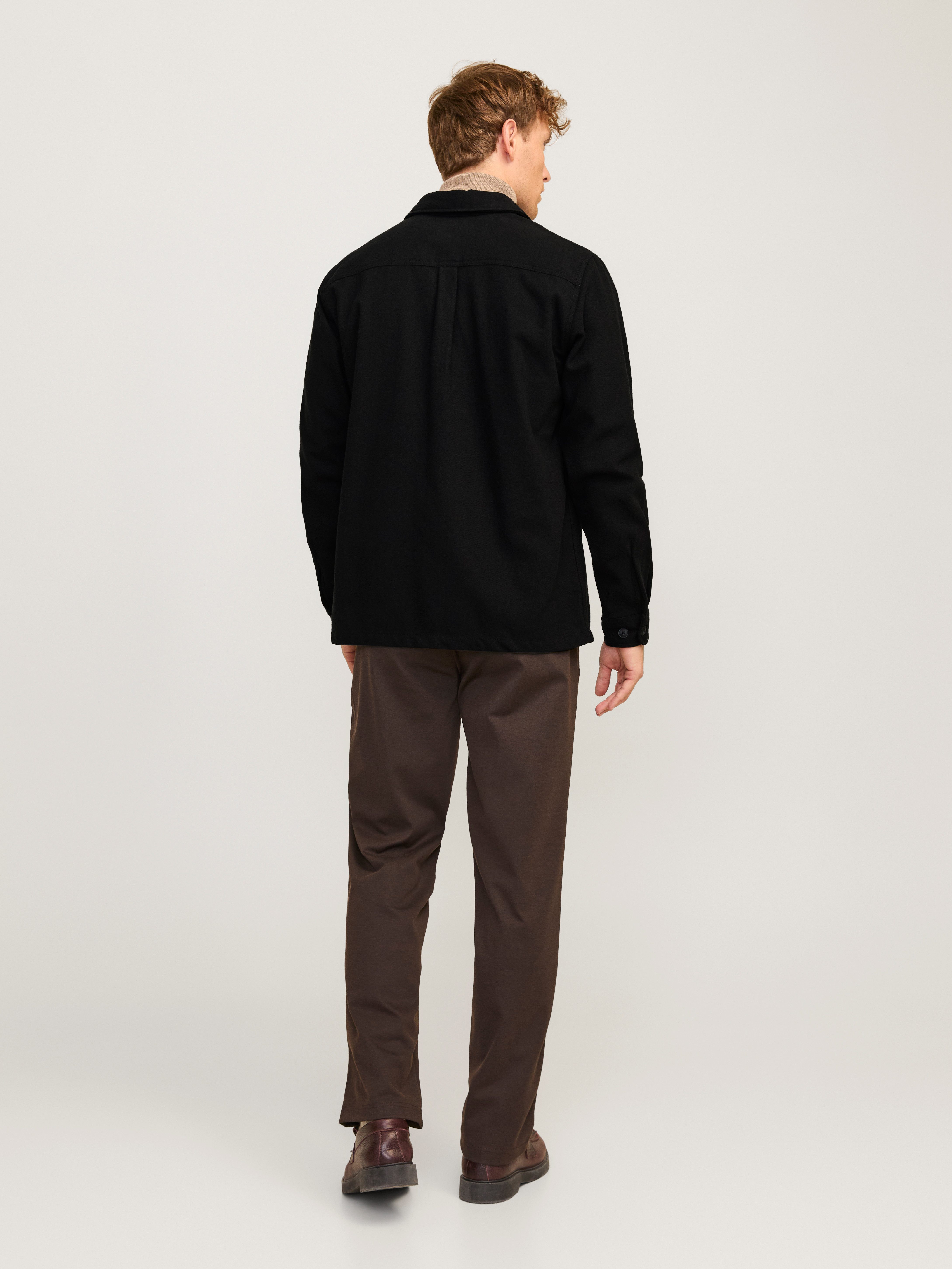 Jack & Jones Overhemd met lange mouwen JPRRAYMOND MELANGE SOLID LS OVERSHIRT SN