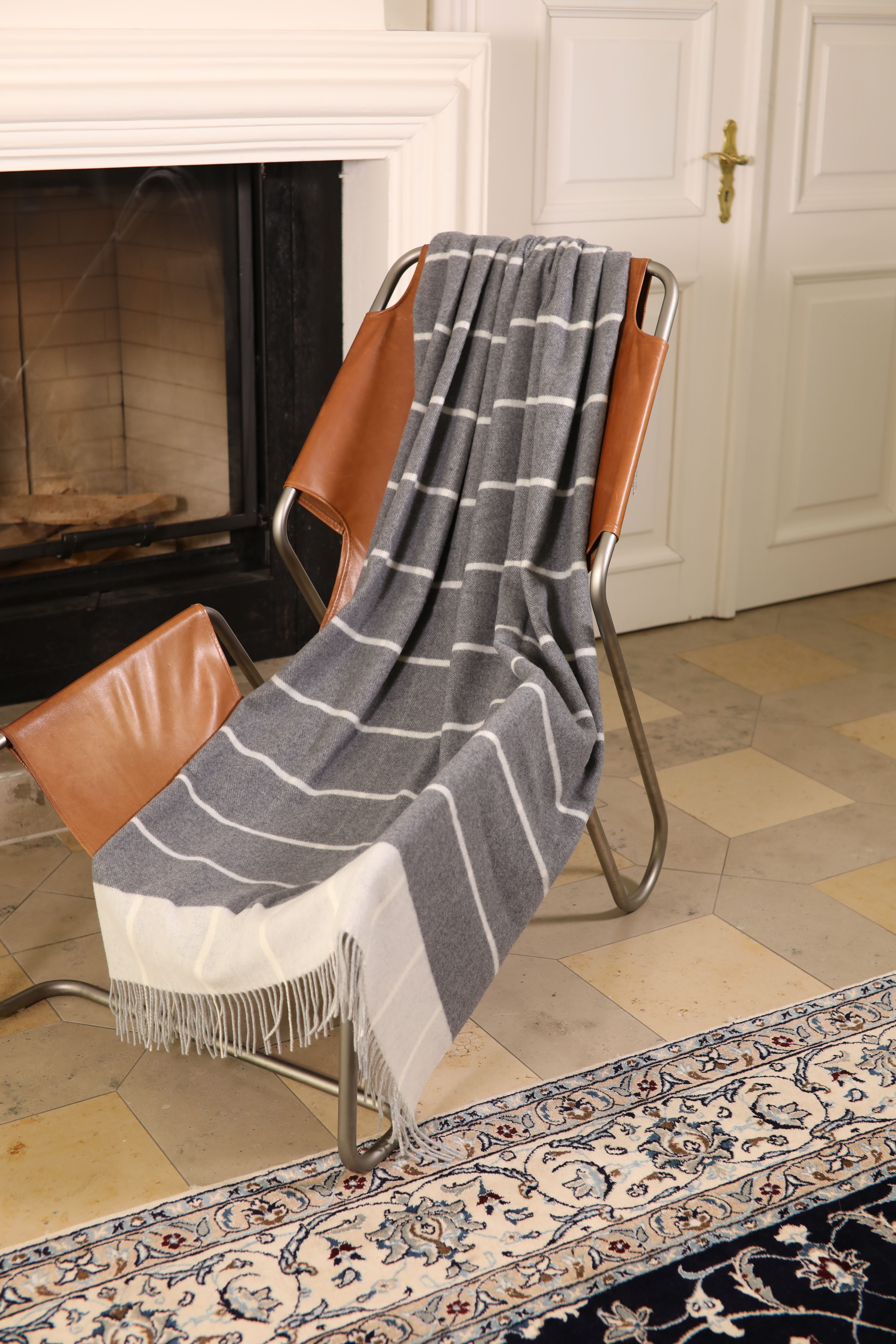 CASATEX Plaid Harry Grigio Medio elegant ontwerp, grote ruiten