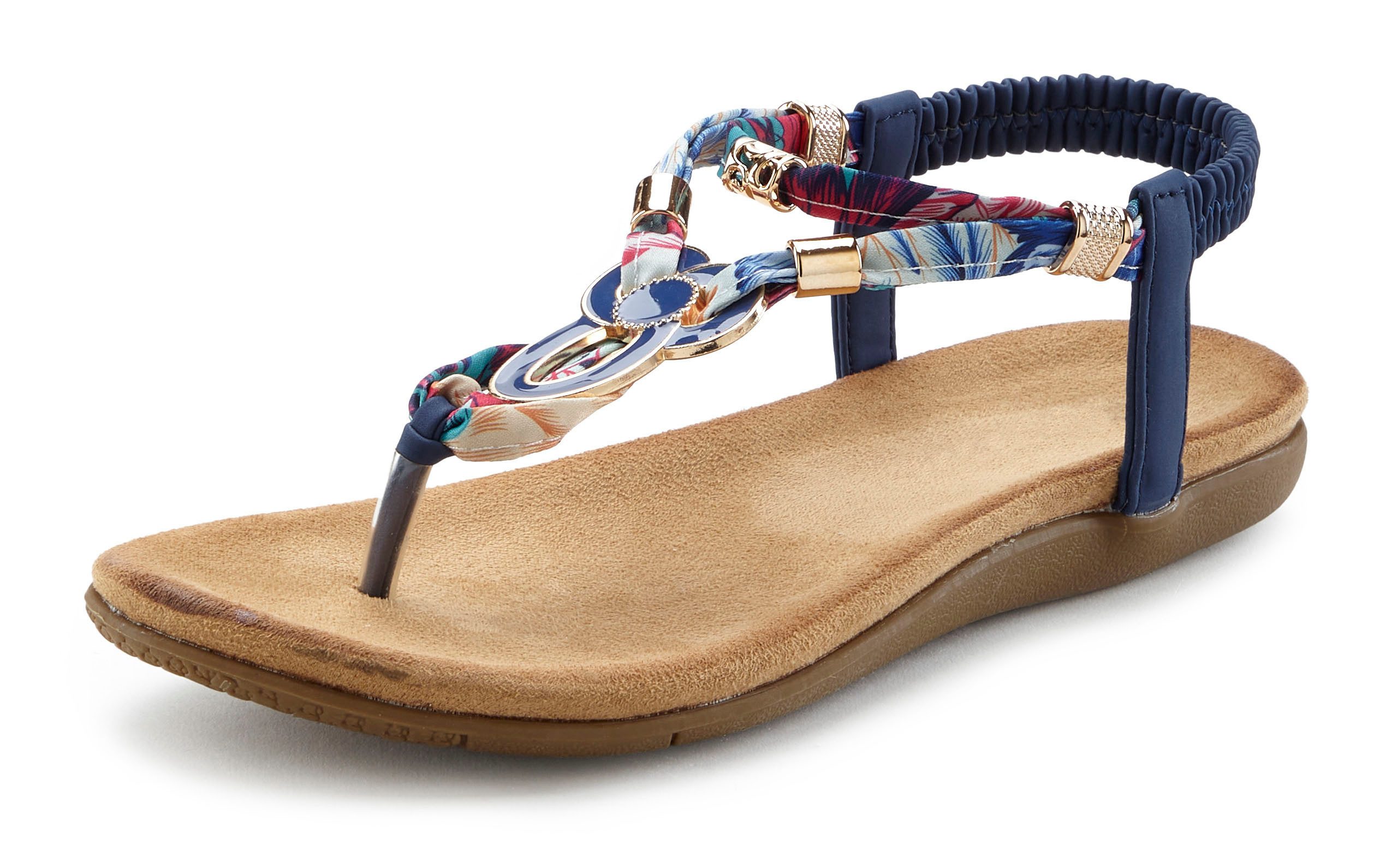 Lascana Teenslippers Sandaal, pantoletten met stretchinzet
