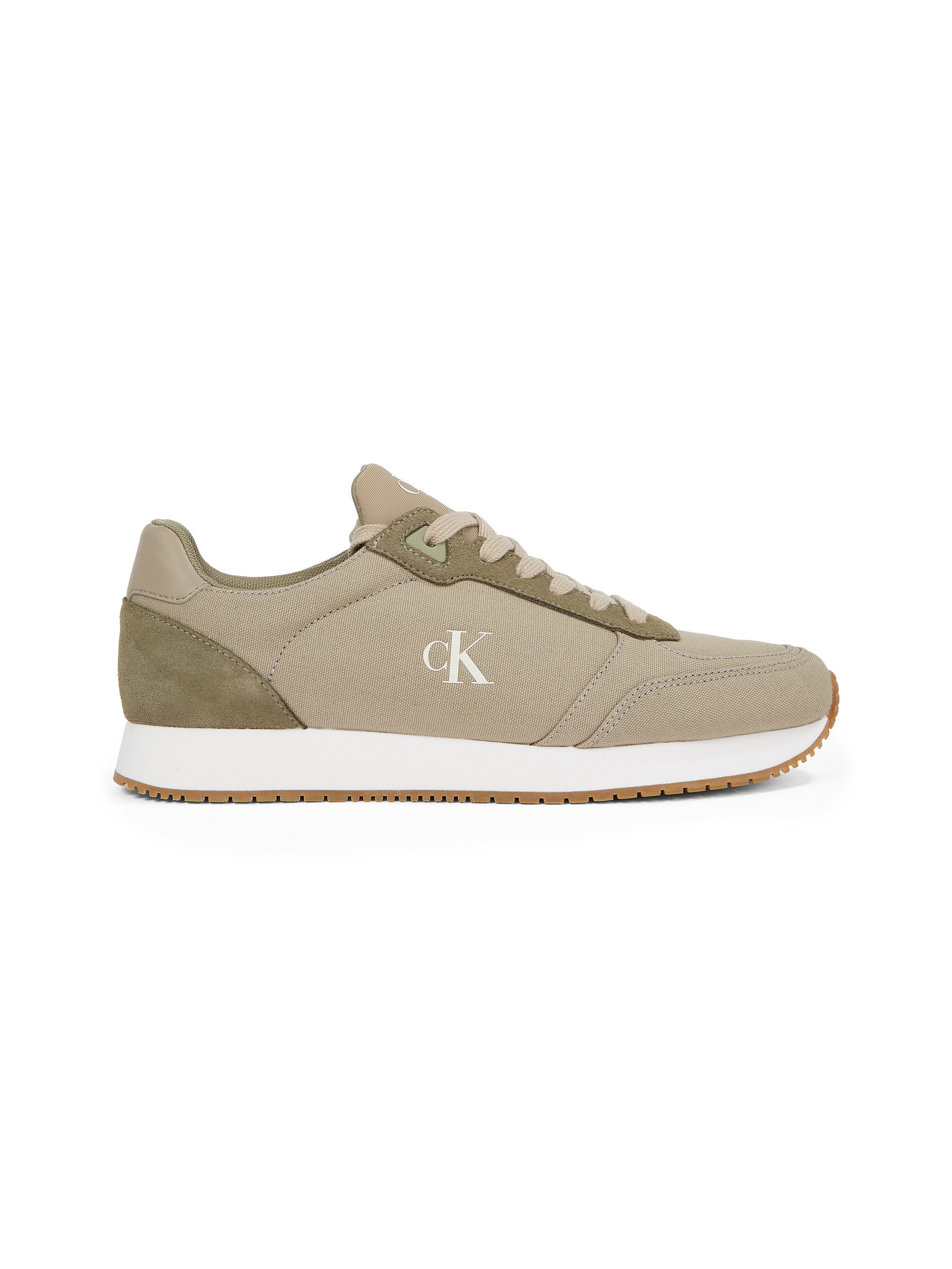 Calvin Klein Sneakers RUNNER SOCK LACEUP MG CANVAS vrijetijdsschoen, lage schoen, veterschoen in klassieke uitstraling