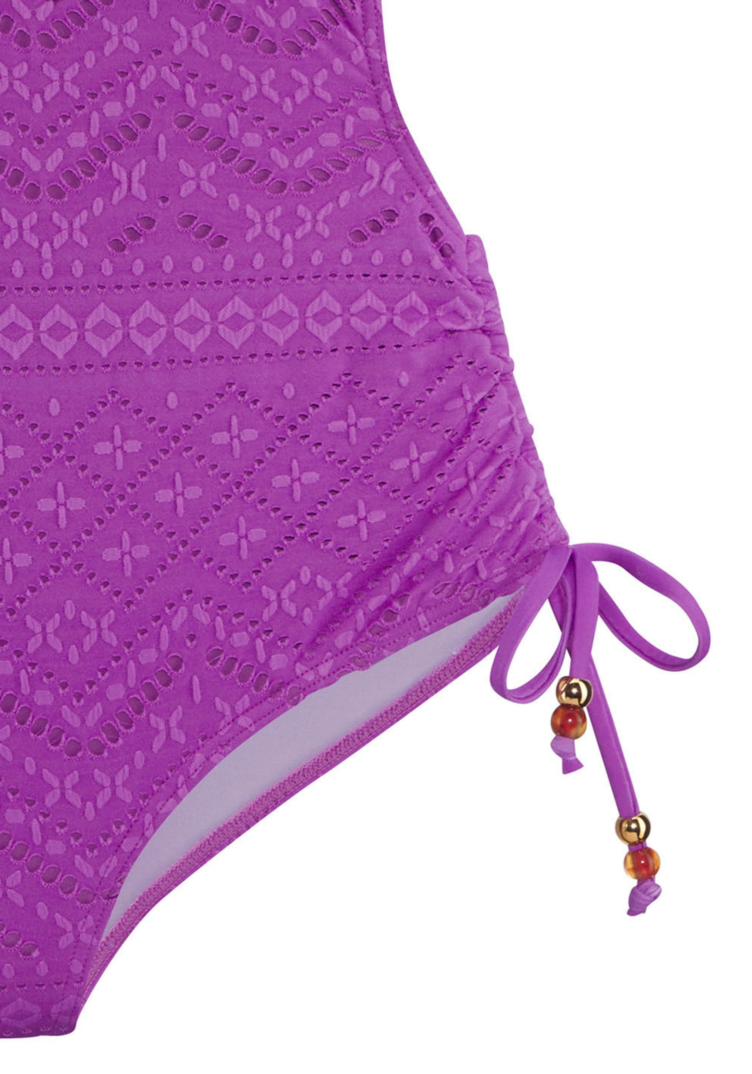 Lascana Badpak Omara met broderie anglaise