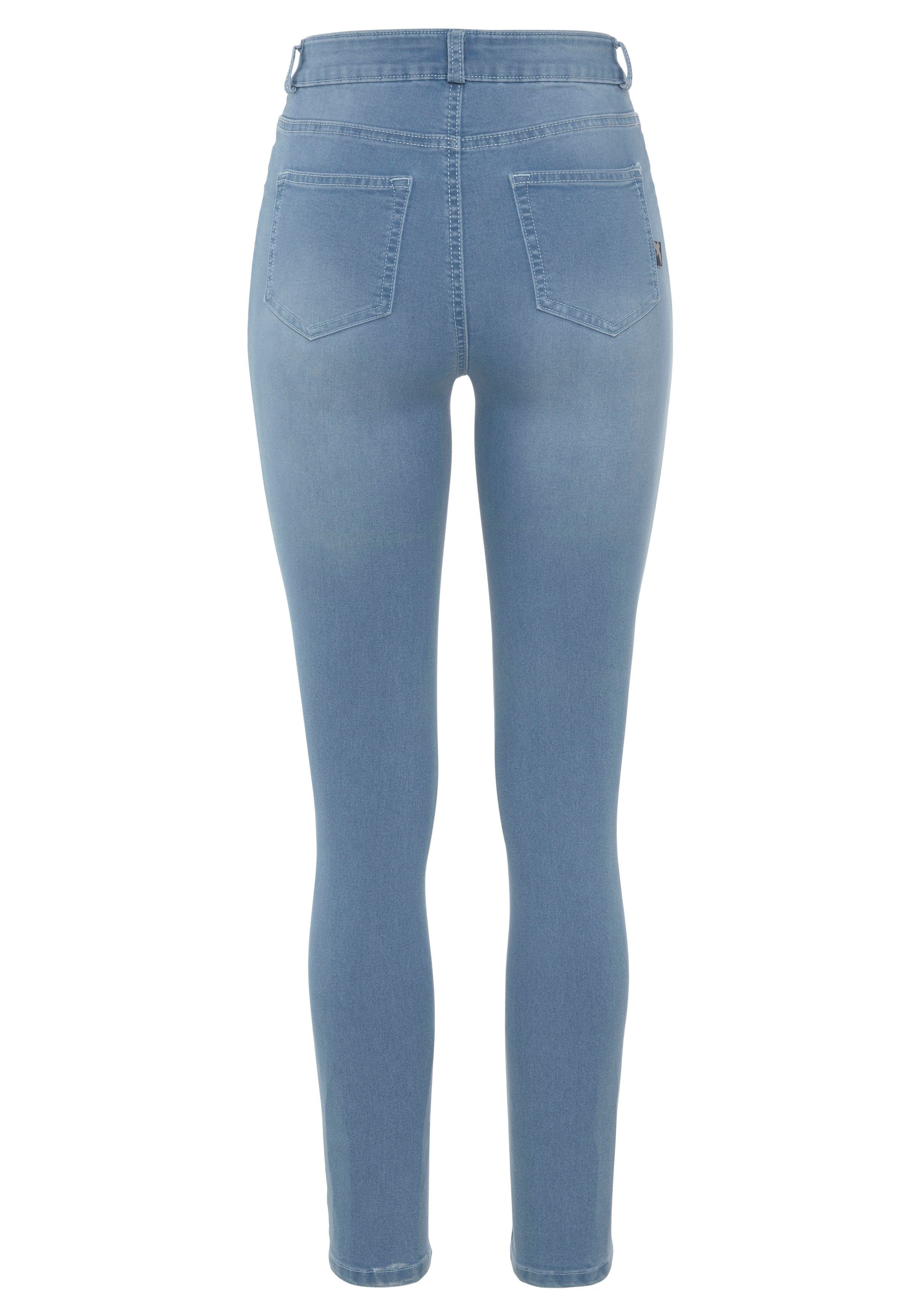 Arizona Skinny fit jeans Ultra Stretch extra-strak gesneden pasvorm, modieuze used-wassing