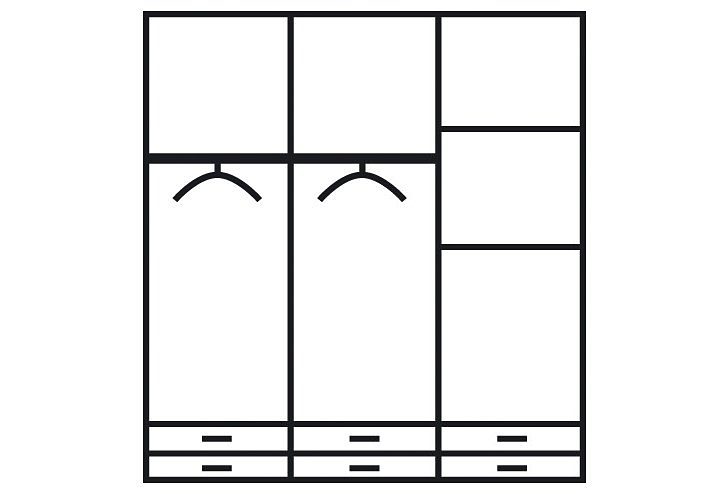rauch Kledingkast kast garderobe plafondhoge kast BREMEN