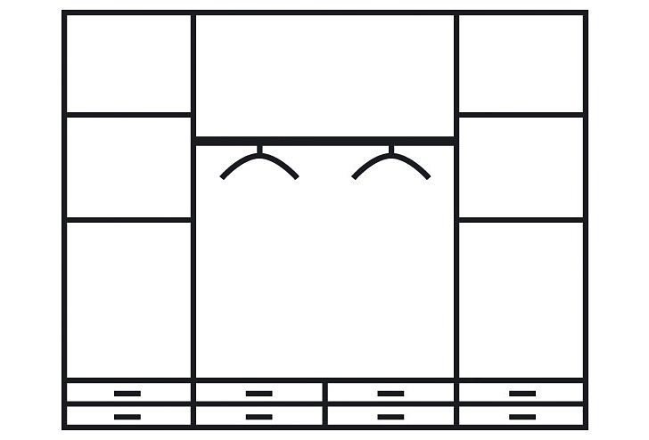 rauch Kledingkast kast garderobe plafondhoge kast BREMEN