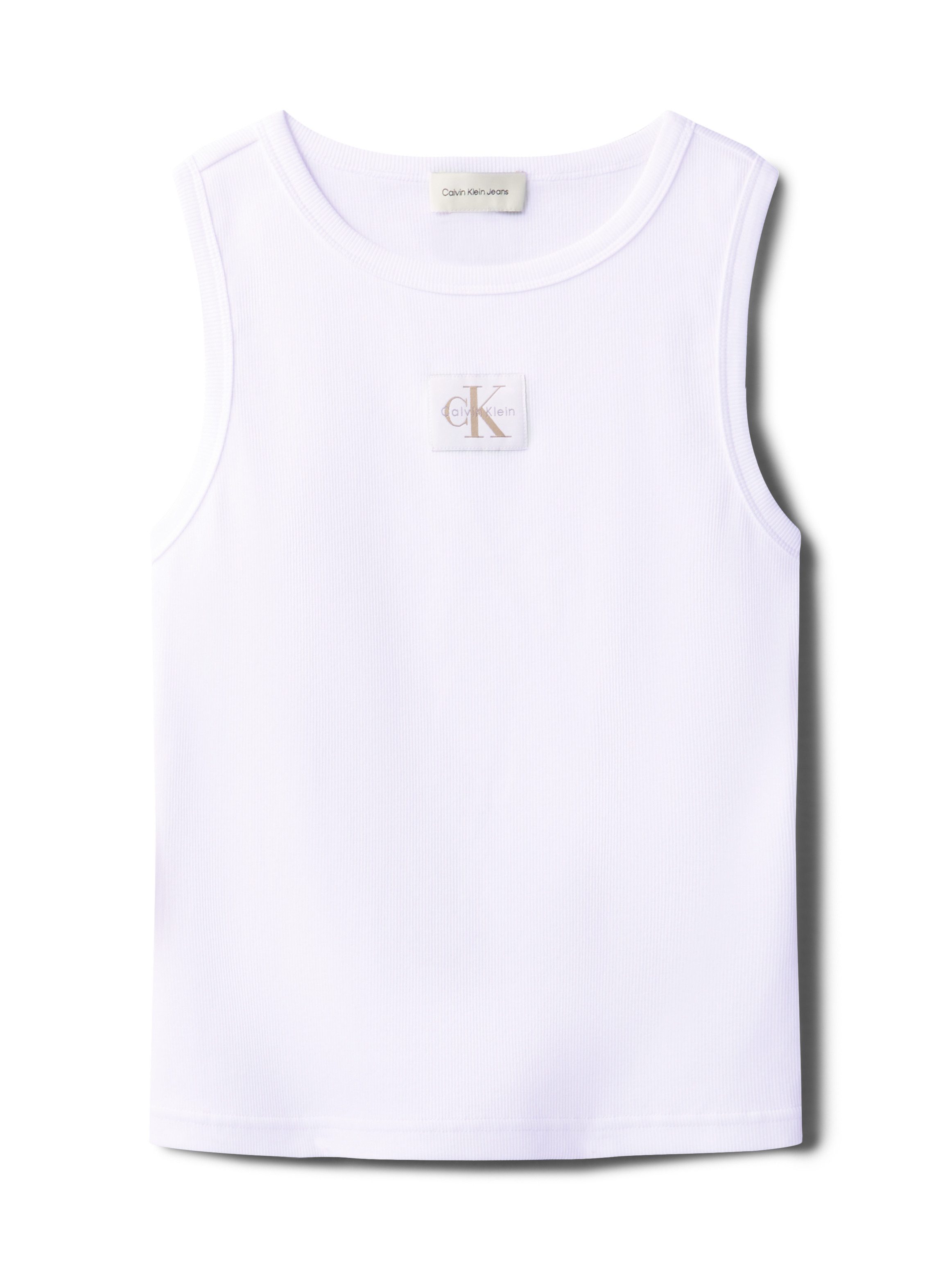 Calvin Klein Tanktop A - WVN LBL 2X2 CTTN