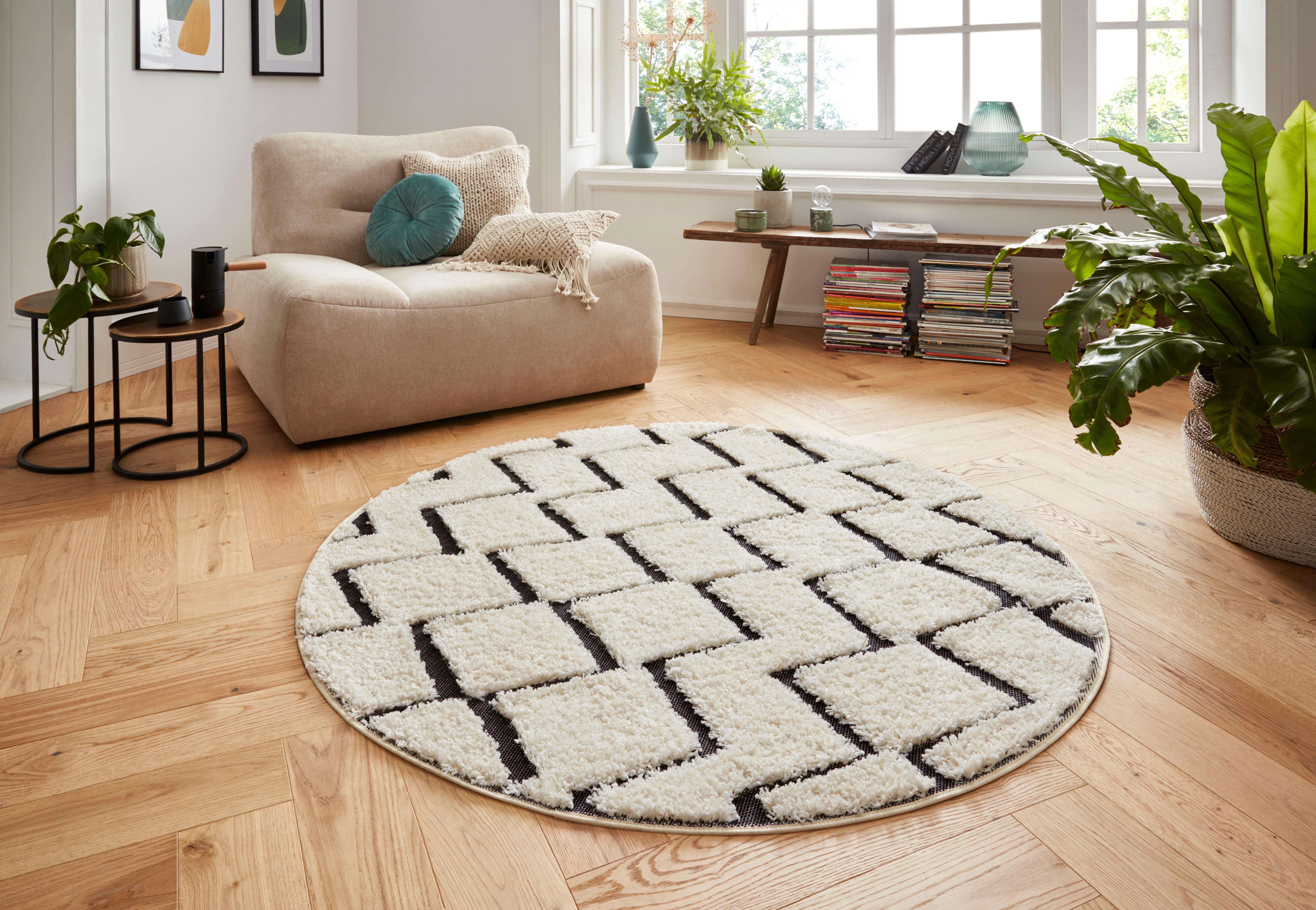 HANSE Home Vloerkleed Dades Vintage, zigzag design, reliëfstructuur,robuust, gemakkelijk in onderhoud