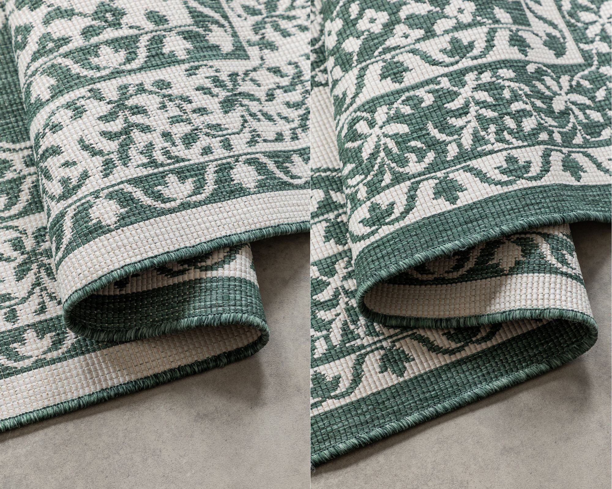 ELLE DECORATION Vloerkleed Meekly omkeerbaar tapijt Vlakweefsel, In-& Outdoor, Modern, tweezijdig, balkon, woonkamer