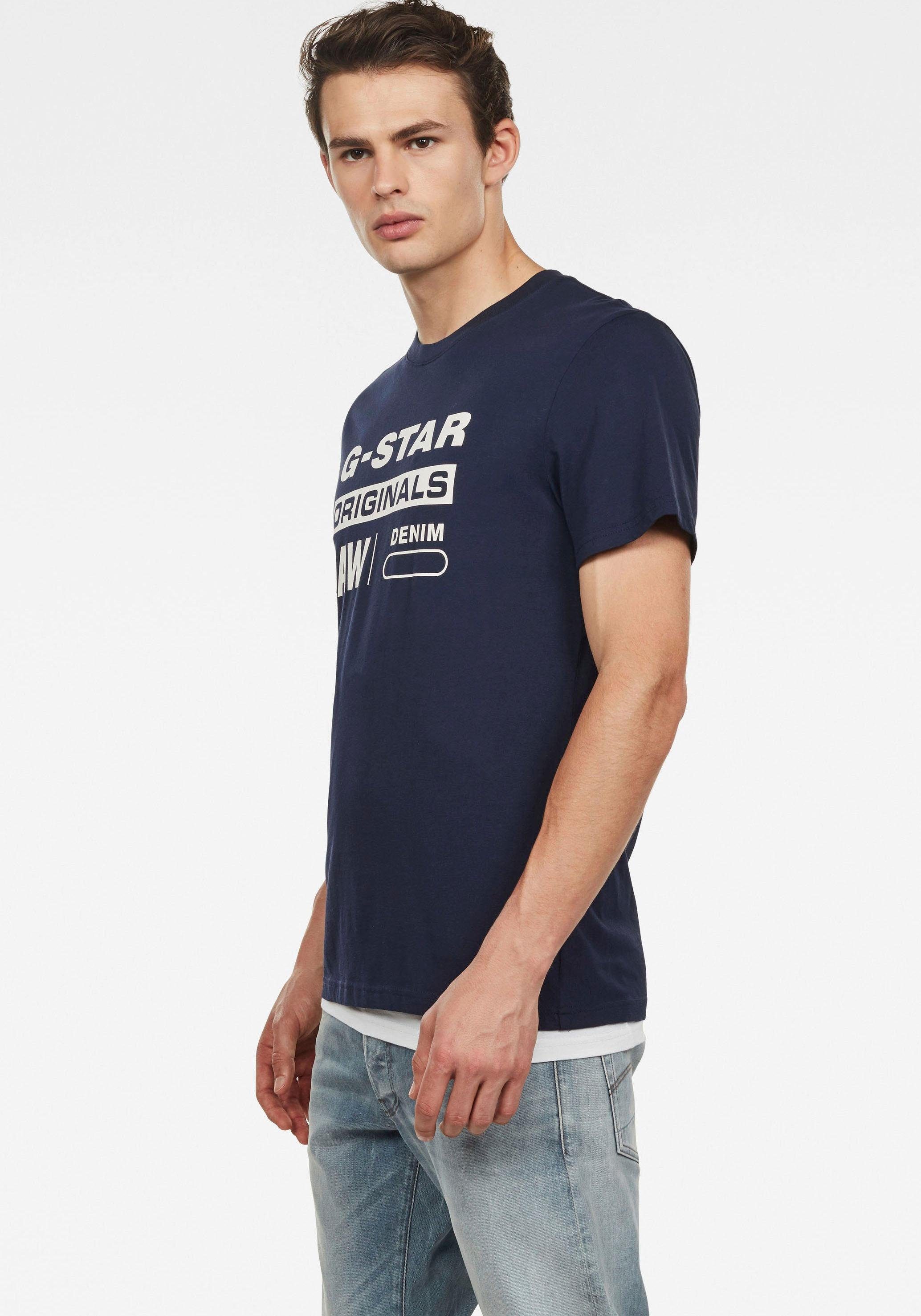 G-Star RAW Shirt met ronde hals Swando