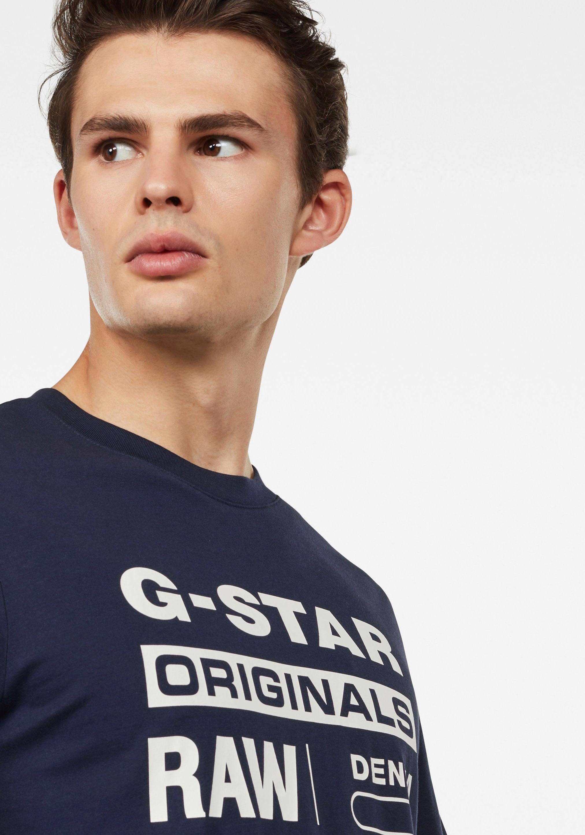 G-Star RAW Shirt met ronde hals Swando
