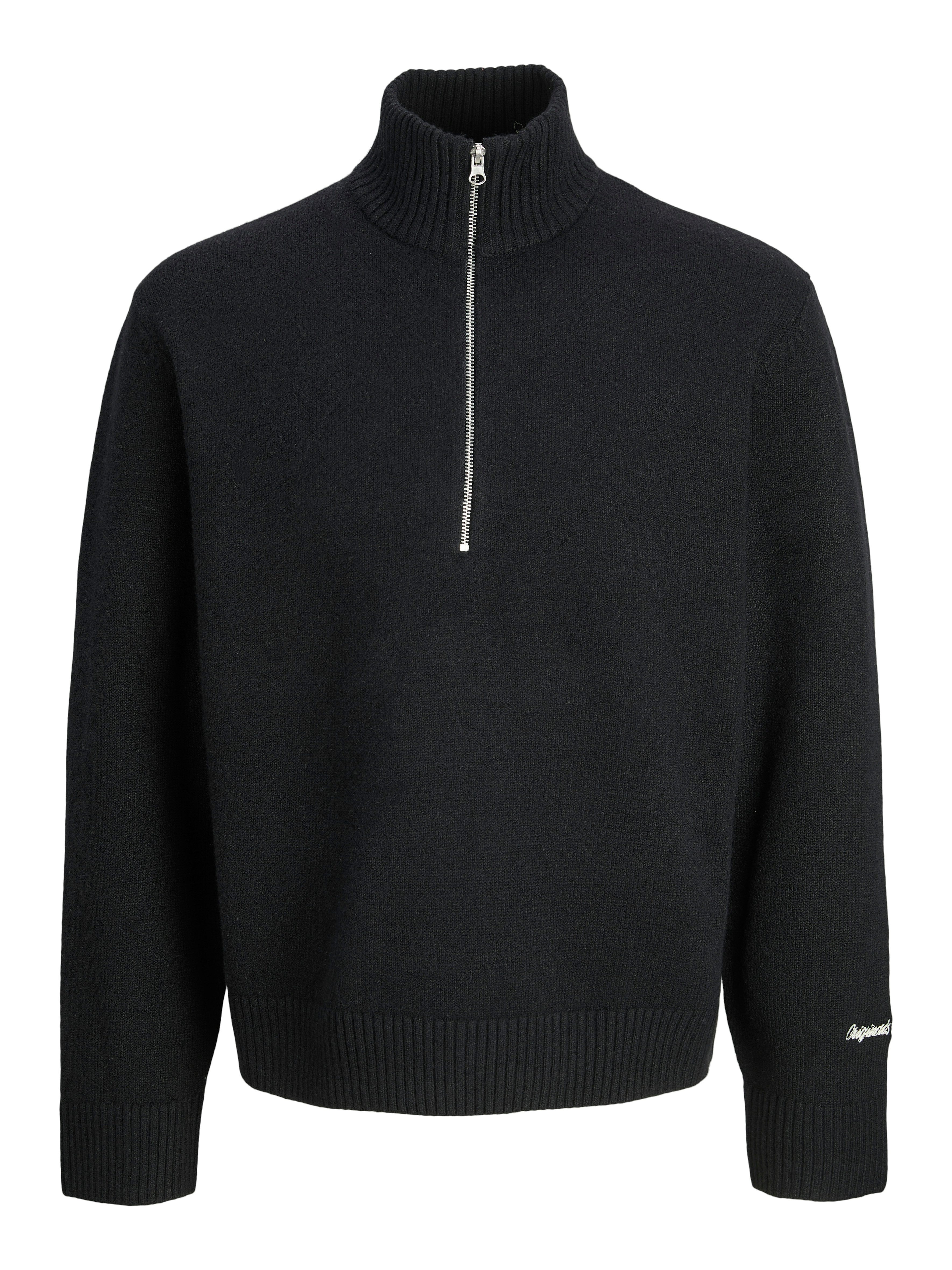 Jack & Jones PlusSize Schipperstrui JORNORREBRO KNIT HALF ZIP PLS