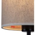 otto products wandlamp emmo separate lichtbronnen, flex-arm met led-leeslamp, natuurproduct met fsc-certificaat, hoogwaardige lampenkap, made in europe (set, 1 stuk) beige