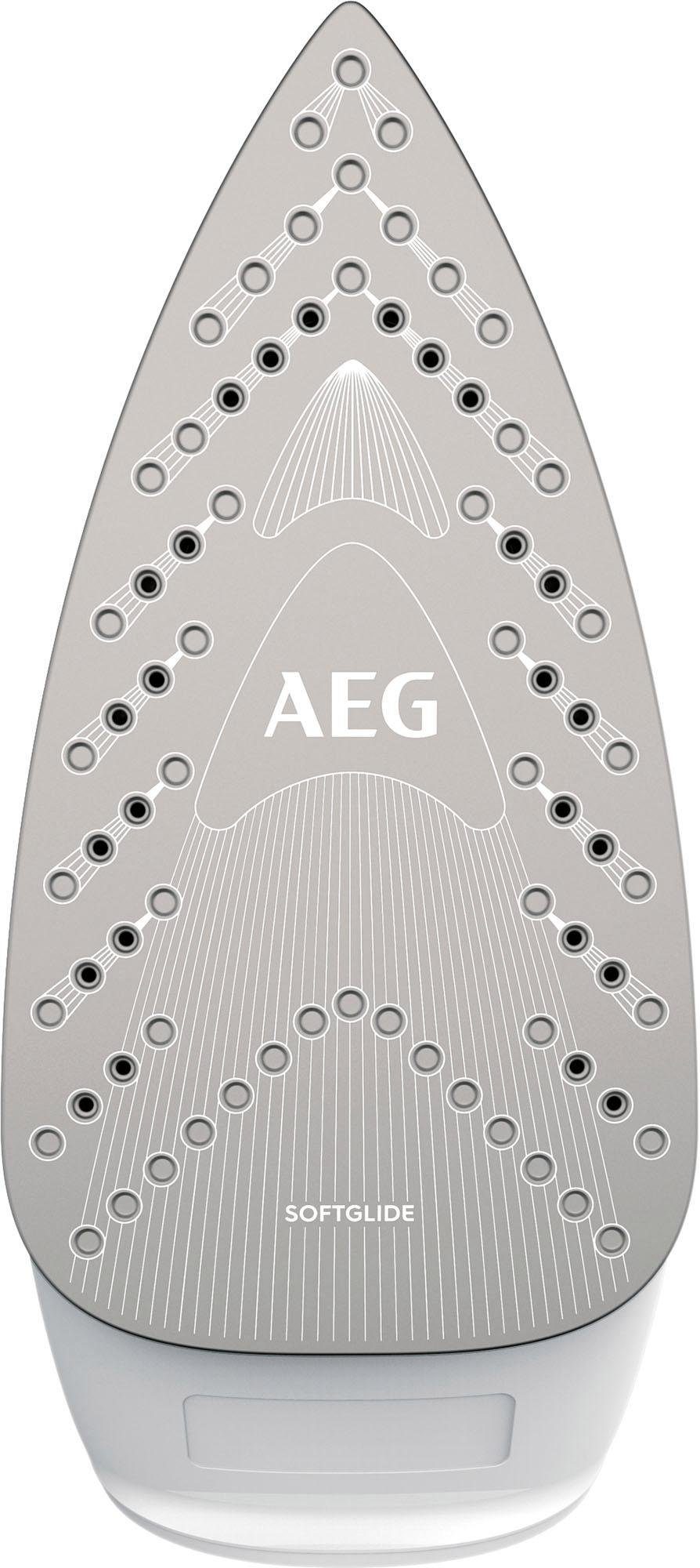 AEG Stoomstrijkijzer EasyLine DB 1740LG Filtering met anti-kalkenpatroon, restwarmteaanduiding, 110 g stoomstoot